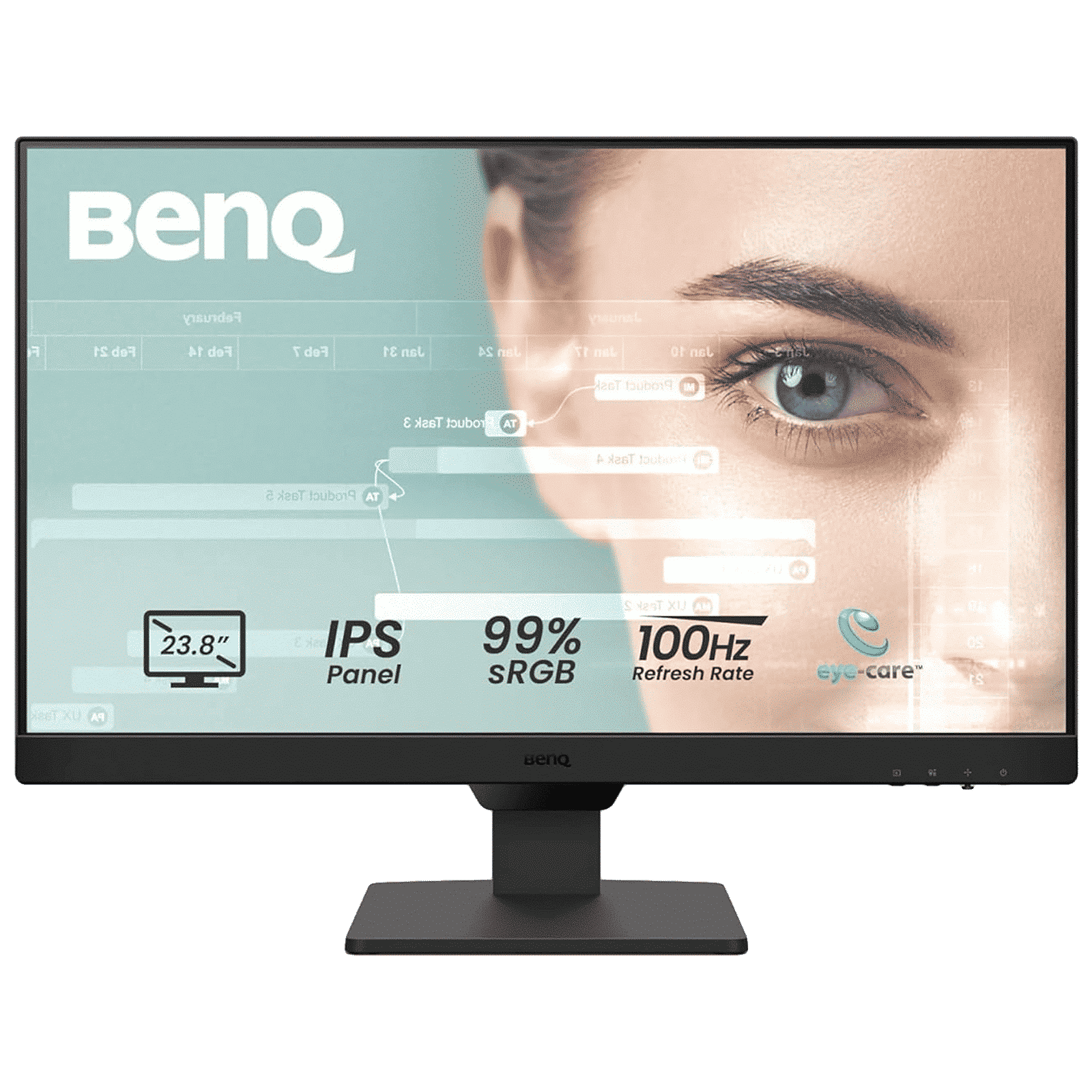 BenQ GW2490 60.45 cm (23.8 inch) Full HD IPS Panel LED-Backlit Bezel-Less Gaming Monitor with Flicker-free Technology_1