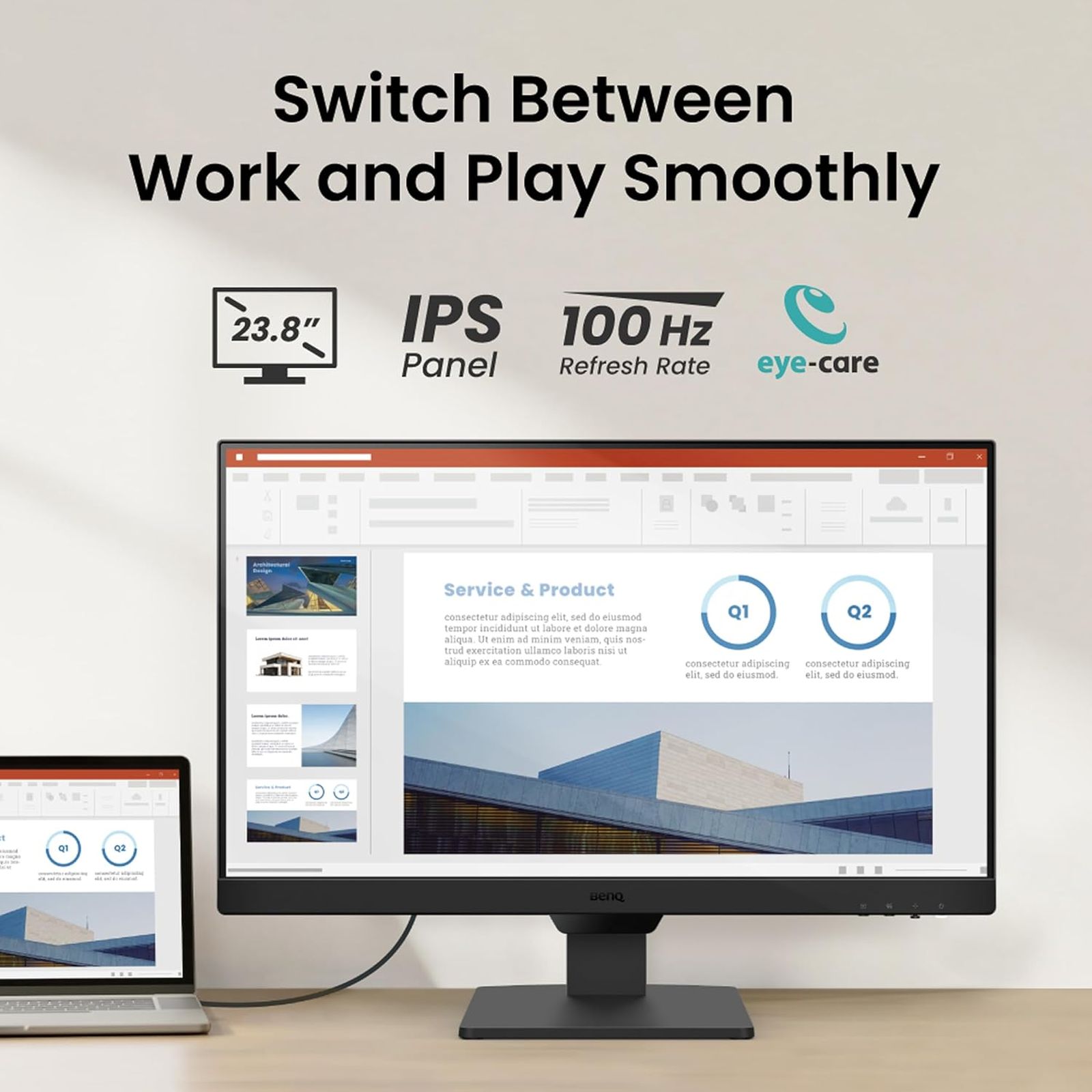 BenQ GW2490 60.45 cm (23.8 inch) Full HD IPS Panel LED-Backlit Bezel-Less Gaming Monitor with Flicker-free Technology_11