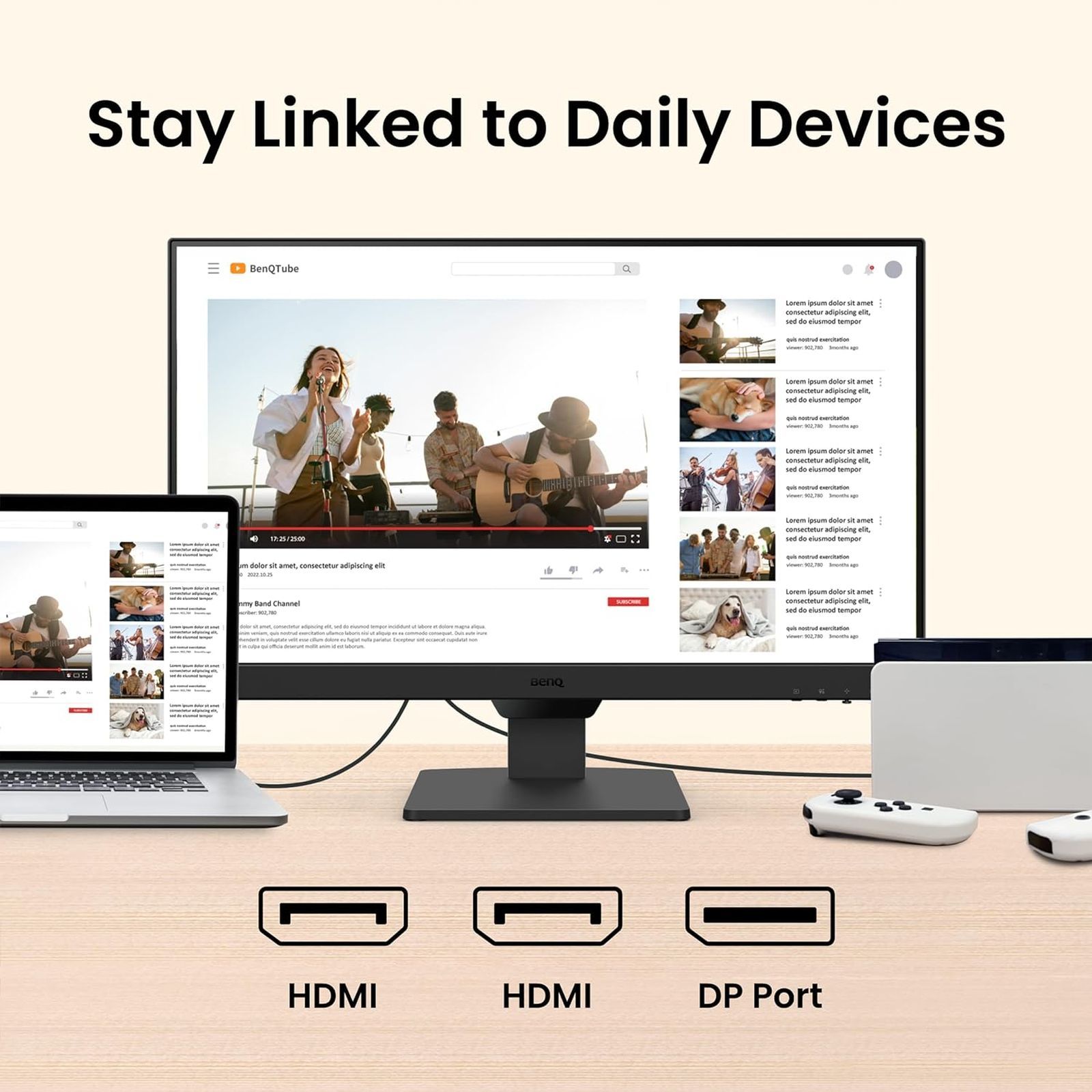 BenQ GW2490 60.45 cm (23.8 inch) Full HD IPS Panel LED-Backlit Bezel-Less Gaming Monitor with Flicker-free Technology_14