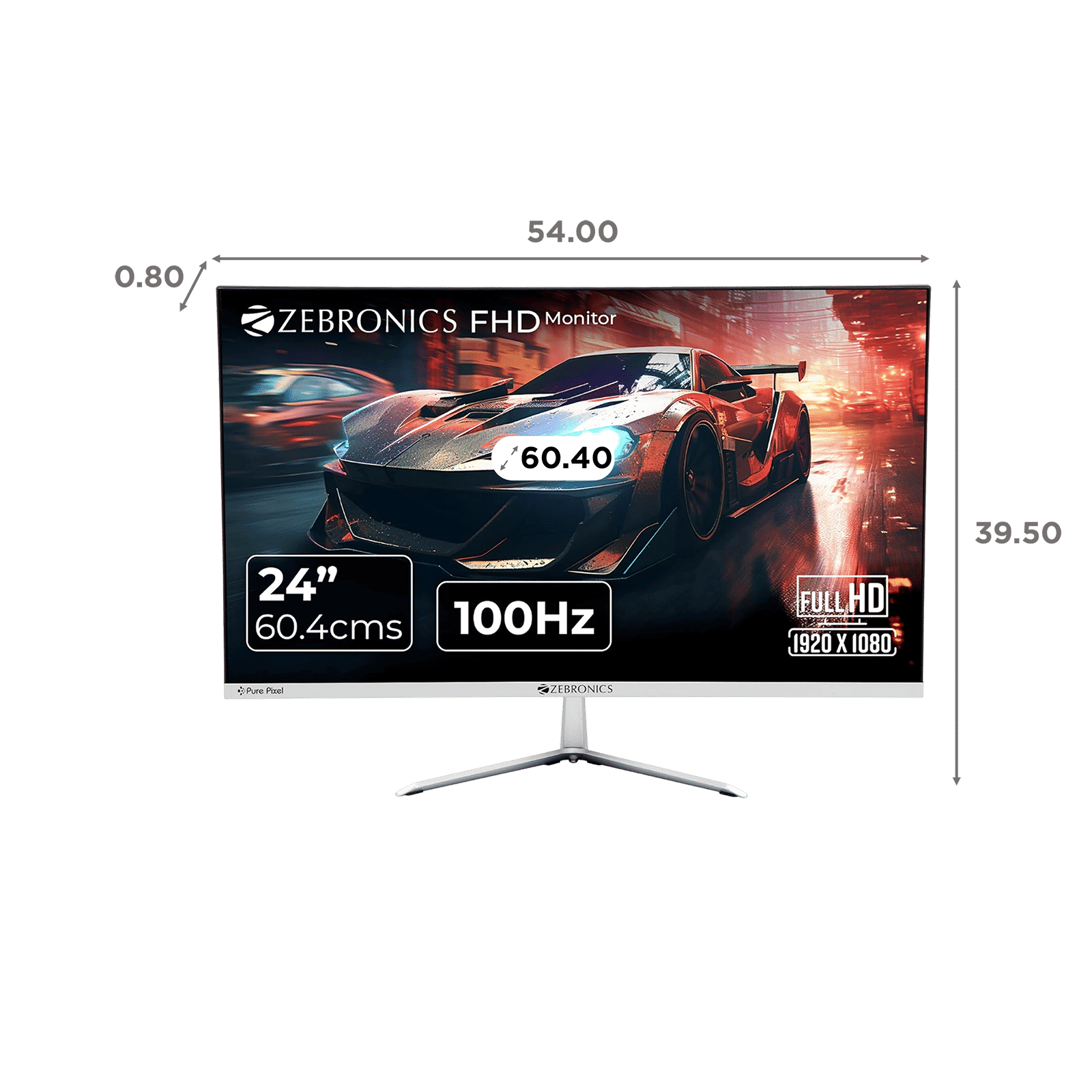 ZEBRONICS MT120 60.4 cm (24 inch) Full HD VA Panel LED Ultra Slim Gaming Monitor with Built-in Speaker ZEBRONICS MT120 60.4 cm (24 inch) Full HD VA Panel LED Ultra Slim Gaming Monitor with Built-in Speaker_2