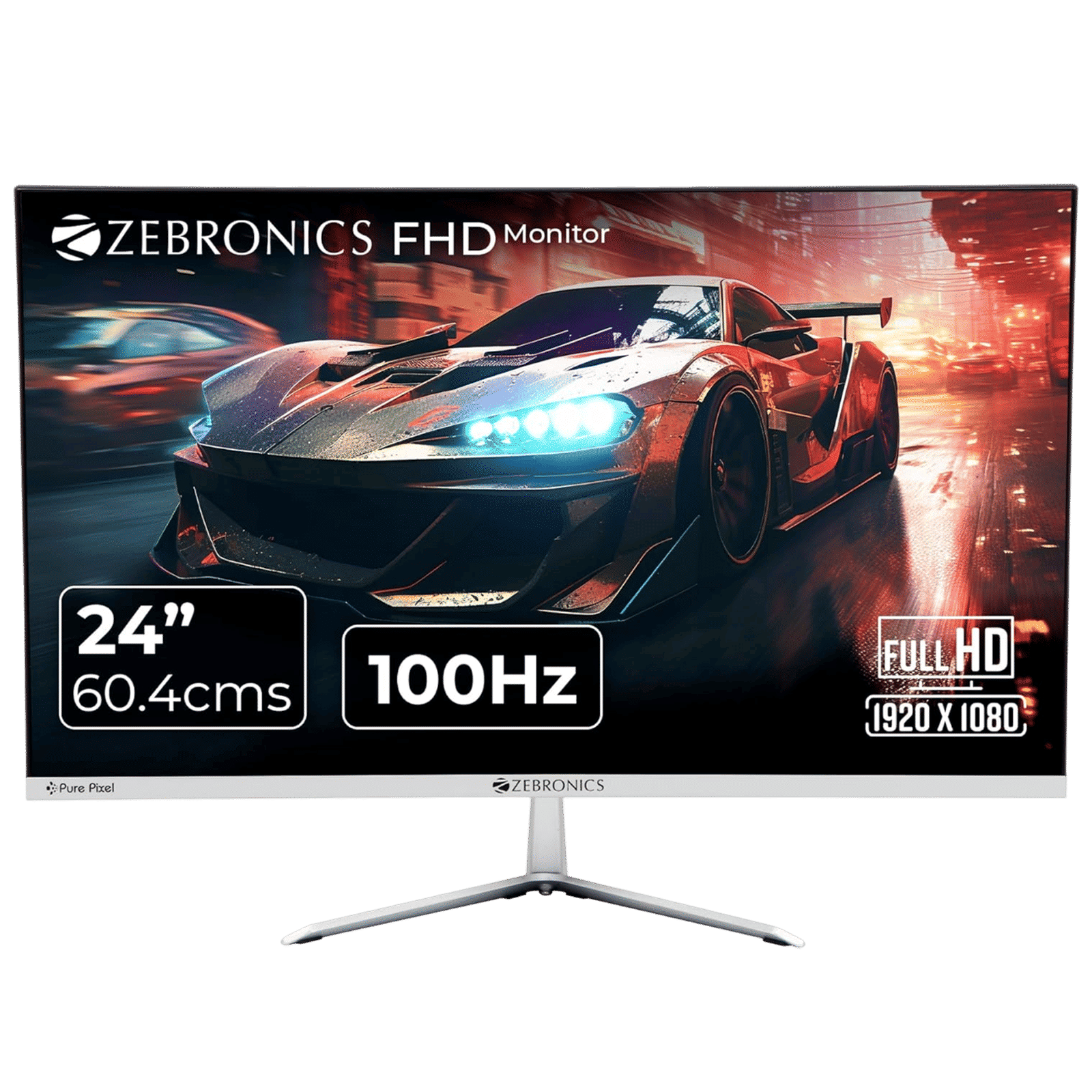ZEBRONICS MT120 60.4 cm (24 inch) Full HD VA Panel LED Ultra Slim Gaming Monitor with Built-in Speaker ZEBRONICS MT120 60.4 cm (24 inch) Full HD VA Panel LED Ultra Slim Gaming Monitor with Built-in Speaker_1
