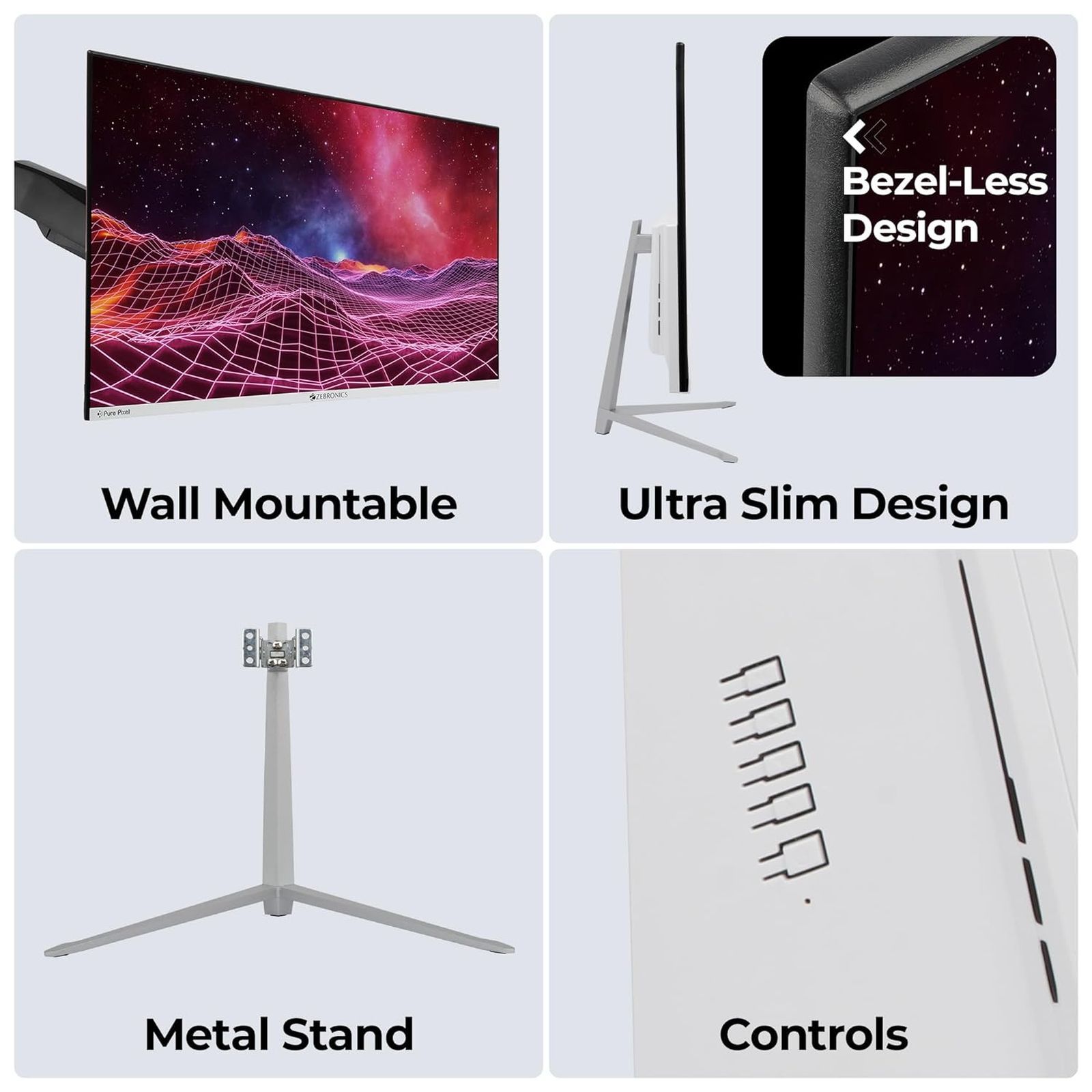 ZEBRONICS ZEB-A24FHD 60.4 cm (24 inch) Full HD VA Panel LED Ultra Slim Gaming Monitor with Anti Glare Screen_7