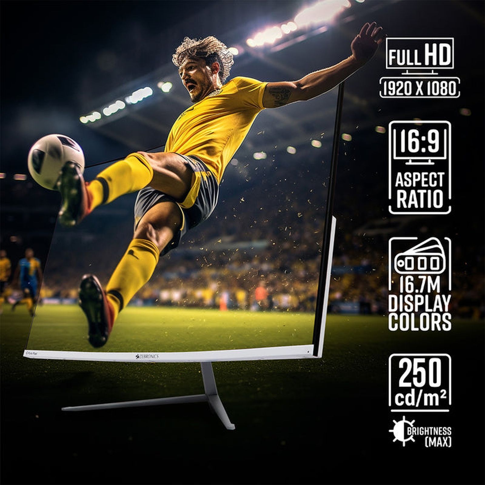 ZEBRONICS MT94 80 cm (32 inch) Full HD LED Ultra Slim Curved Gaming Monitor with Built-in Speaker ZEBRONICS MT94 80 cm (32 inch) Full HD LED Ultra Slim Curved Gaming Monitor with Built-in Speaker_9