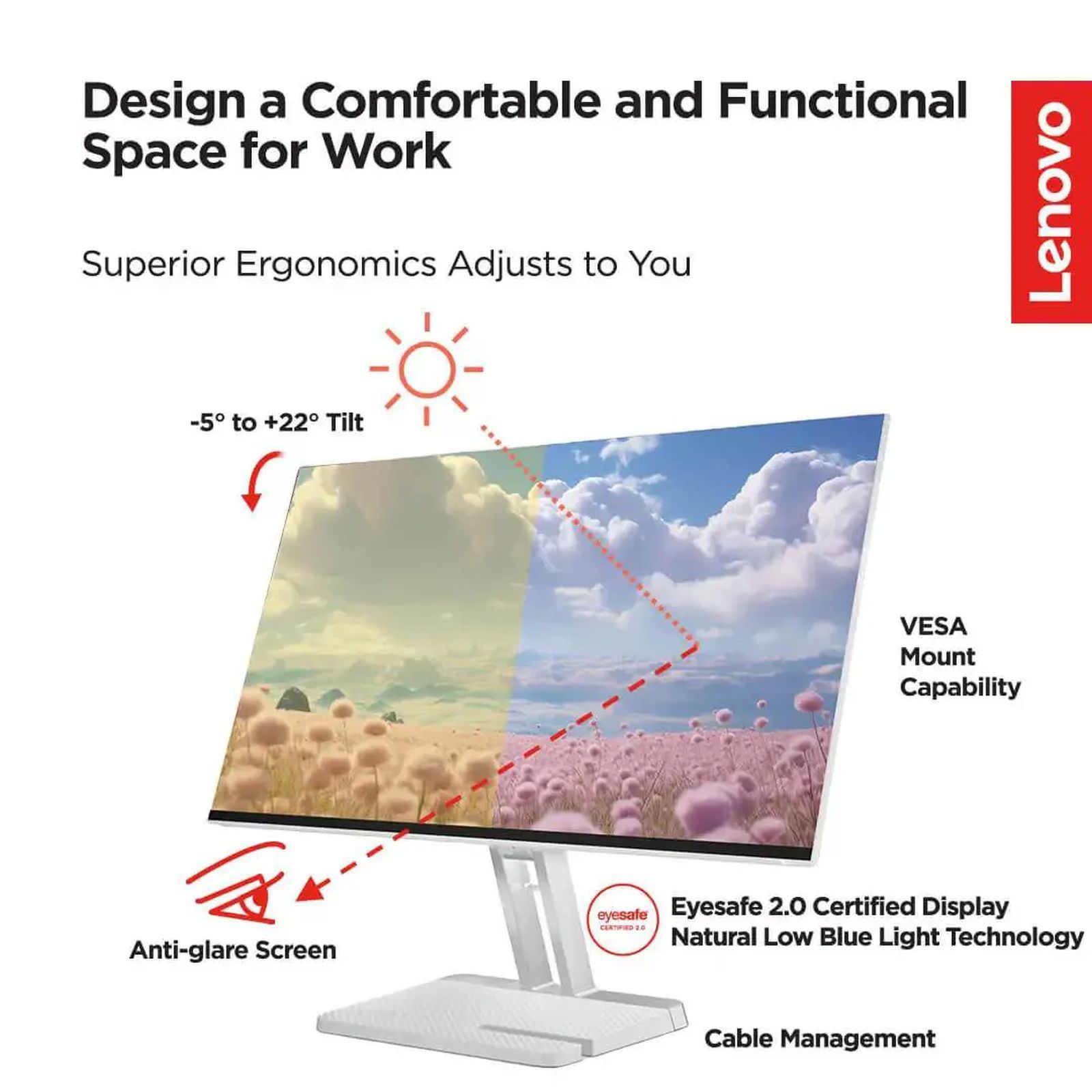 Lenovo L27i4A 68.58 cm (27 inch) Full HD IPS Panel Ultra Thin Monitor with WLED Backlight_5