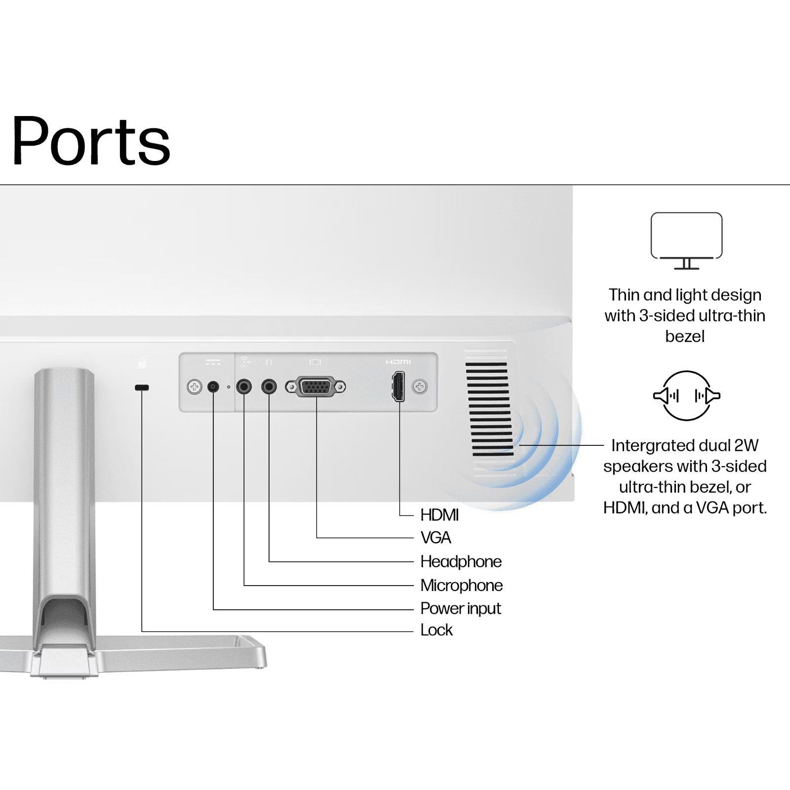 HP Series 5 HP Series 5 60.45 cm (27 inch) Full HD IPS Panel LED Monitor with Inbuilt Speakers_7