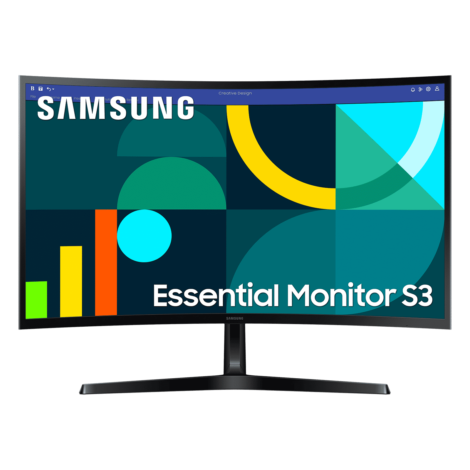  SAMSUNG Essential S3 60.96 cm (24 inch) Full HD VA Panel Curved Gaming Monitor with Eye Saver Mode_1