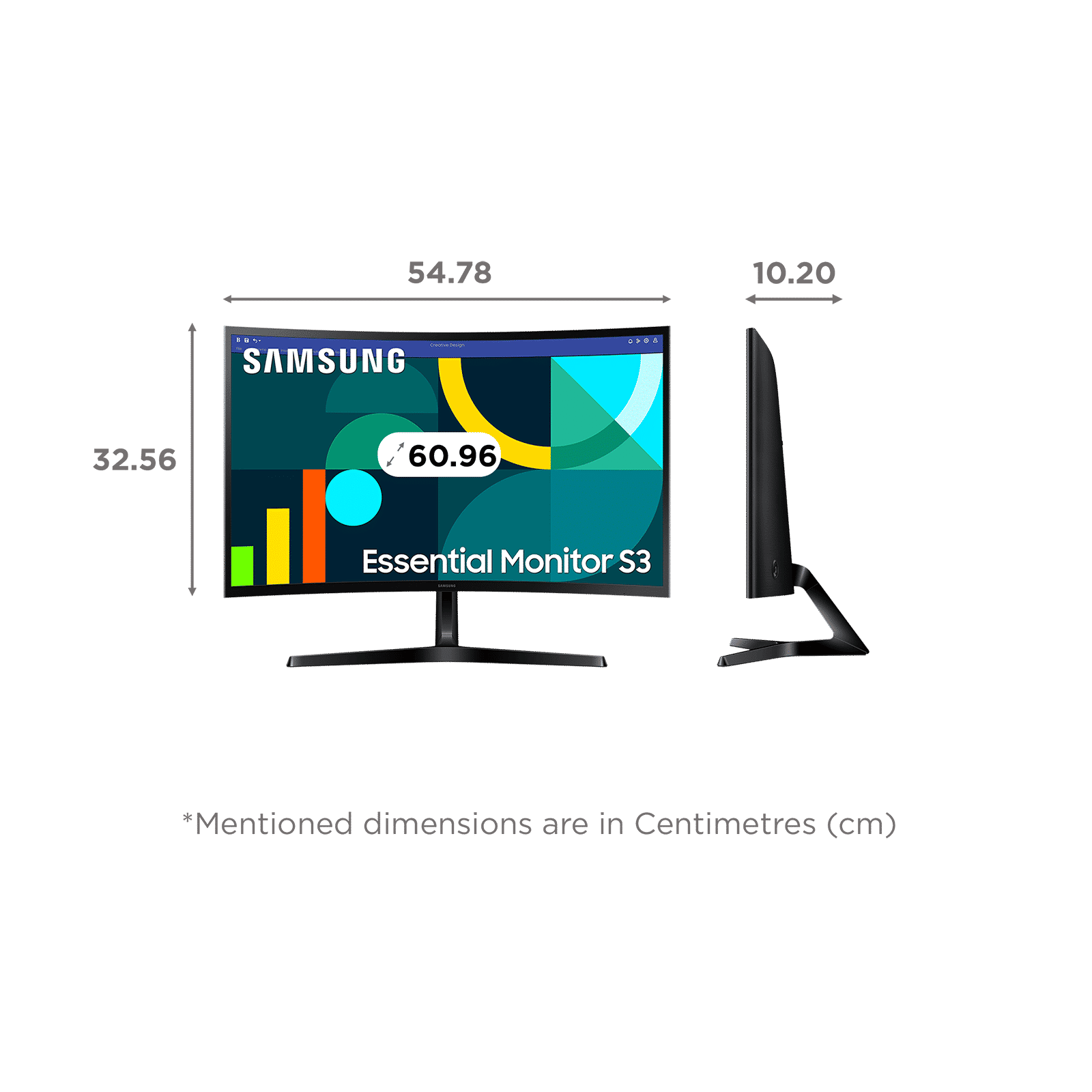  SAMSUNG Essential S3 60.96 cm (24 inch) Full HD VA Panel Curved Gaming Monitor with Eye Saver Mode_2