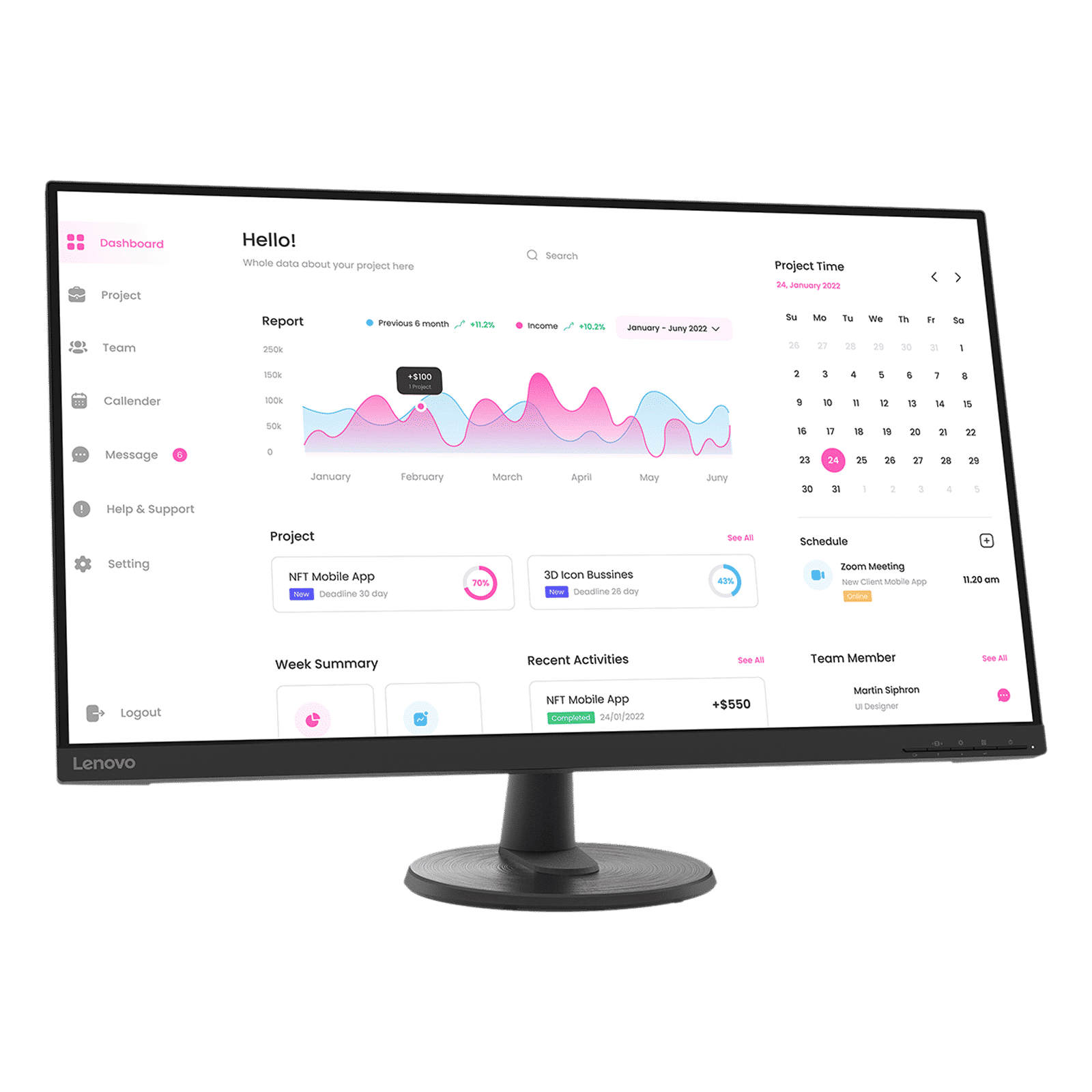 Lenovo D32-40 80.01 cm (31.5 inch) Full HD VA Panel Edgeless Monitor with WLED Backlight_6