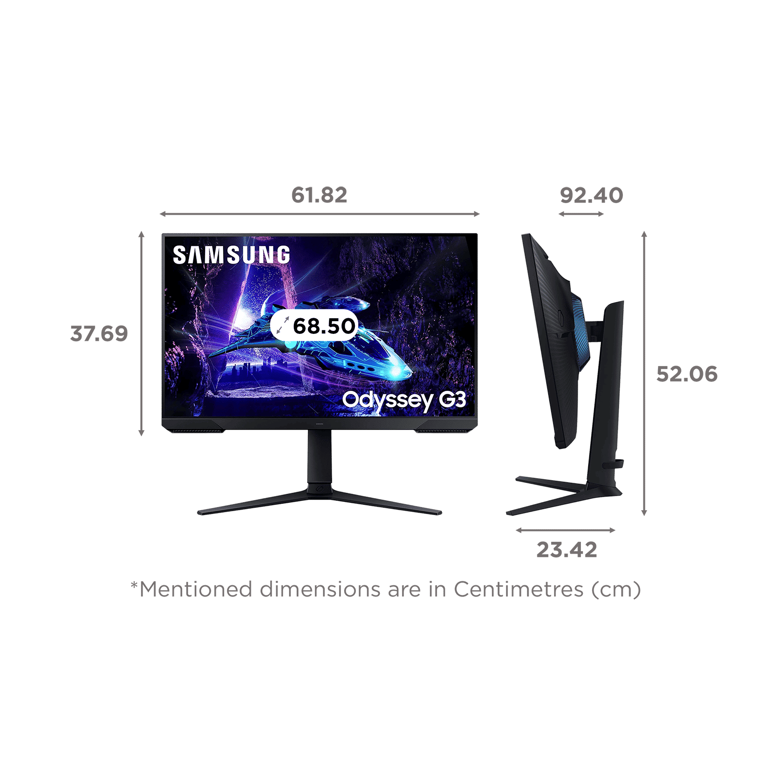 SAMSUNG Odyssey G3 68.5 cm (27 inch) Full HD VA Panel Bezel-Less Height Adjustable Gaming Monitor with AMD FreeSync SAMSUNG Odyssey G3 68.5 cm (27 inch) Full HD VA Panel Bezel-Less Height Adjustable Gaming Monitor with AMD FreeSync_2