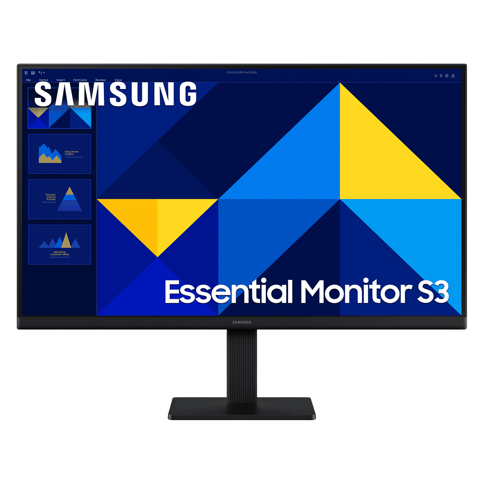 SAMSUNG Essential S3 54.6 cm (22 inch) Full HD IPS Panel Borderless Height Adjustable Monitor with Eye Saver Mode SAMSUNG Essential S3 54.6 cm (22 inch) Full HD IPS Panel Borderless Height Adjustable Monitor with Eye Saver Mode_1