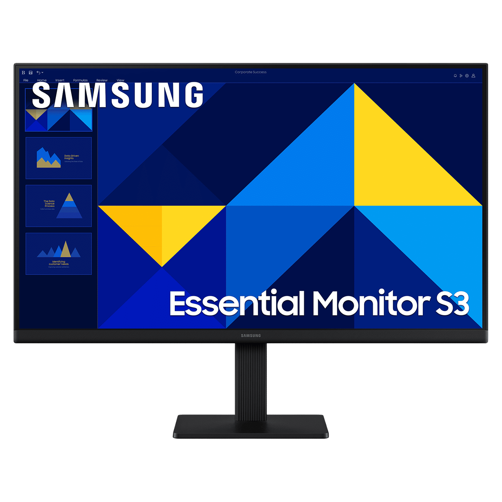 SAMSUNG Essential S3 60.5 cm (24 inch) Full HD IPS Panel Borderless Height Adjustable Monitor with Eye Saver Mode SAMSUNG Essential S3 60.5 cm (24 inch) Full HD IPS Panel Borderless Height Adjustable Monitor with Eye Saver Mode_1