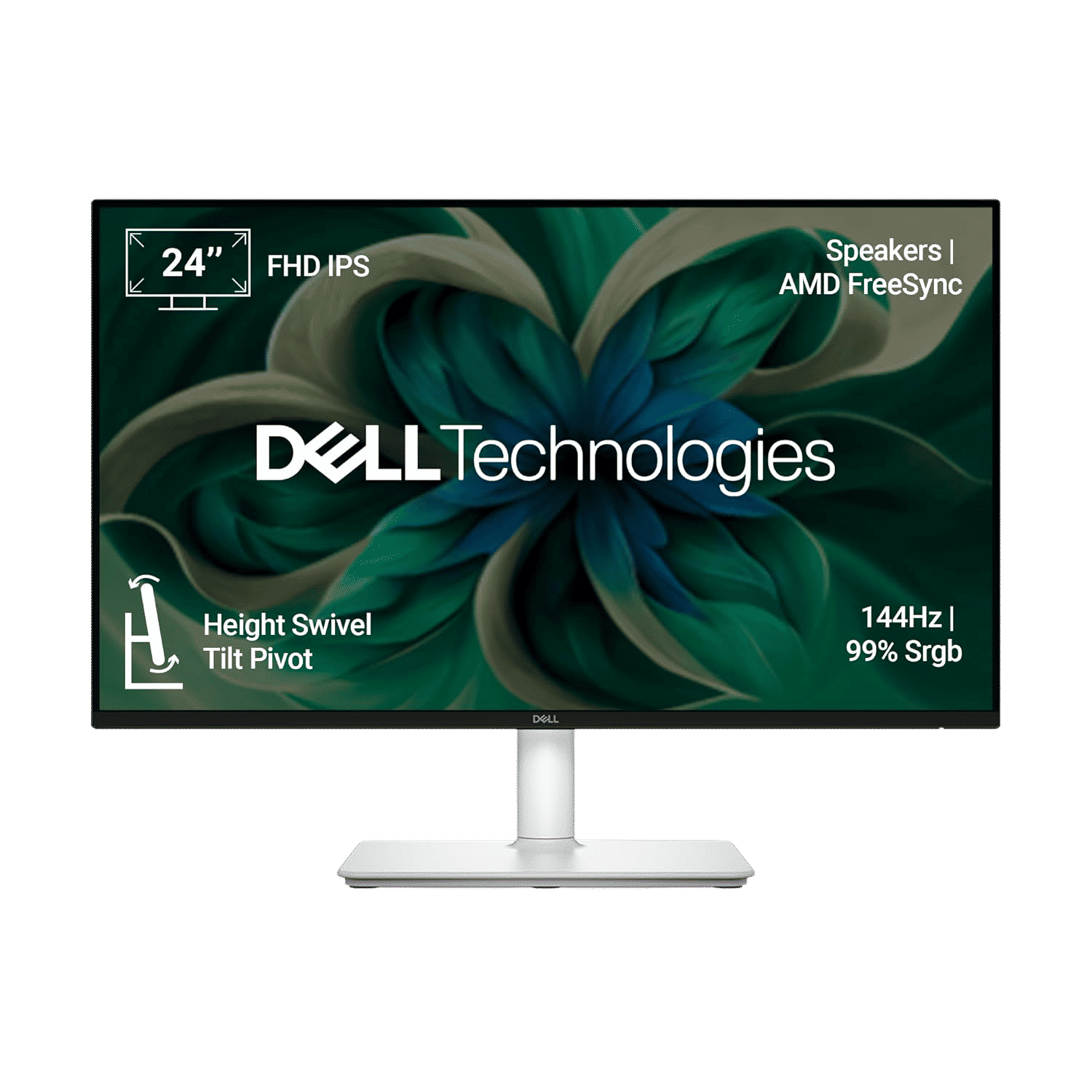 DELL Plus 60.45 cm (24 inch) Full HD IPS Panel Height Adjustable Monitor with TUV Rheinland 4-Star Eye Comfort_1