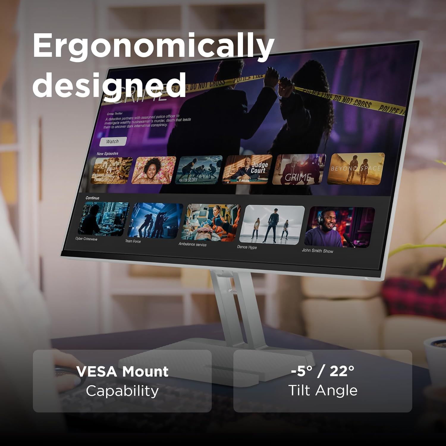 Lenovo L24-4C 60.45 cm (23.8 inch) Full HD IPS Panel LCD Ultra Thin Bezel Gaming Monitor With WLED Backlight _16