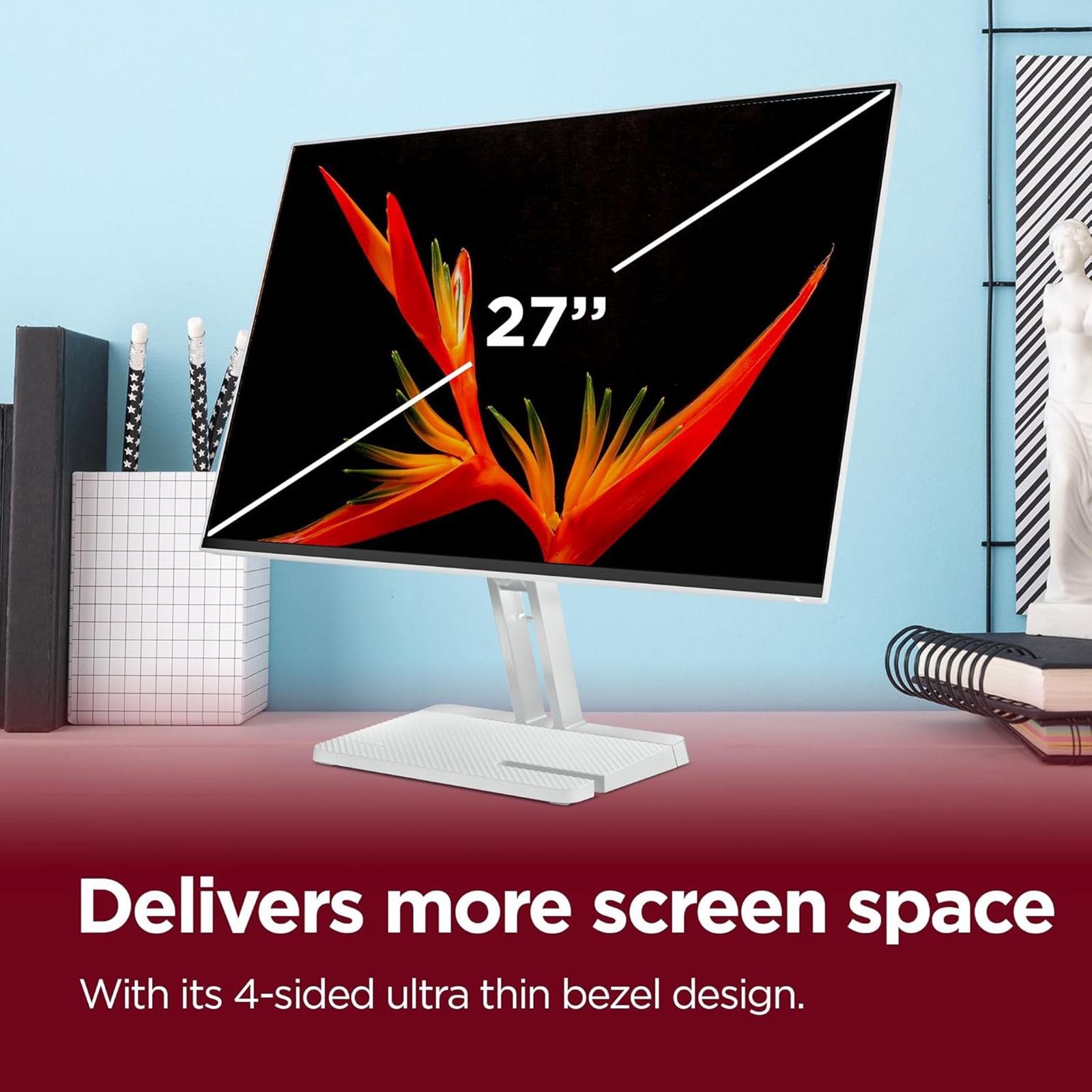 Lenovo L27-4C 68.58 cm (27 inch) Full HD IPS Panel LCD Ultra Thin Bezel Gaming Monitor With WLED Backlight _17