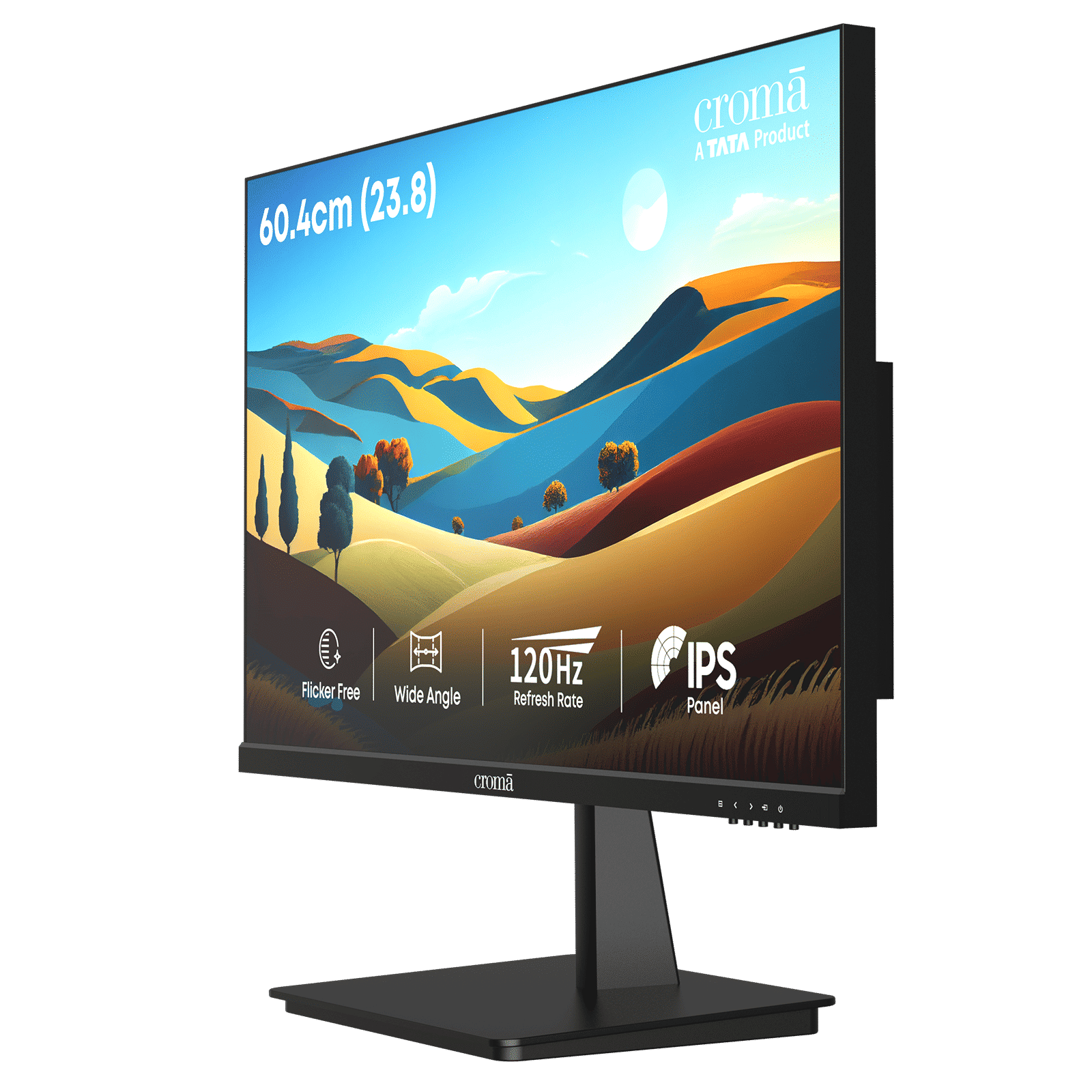 Croma 60.45 cm (23.8 inch) Full HD IPS Panel Borderless Monitor with ELED Backlight_4