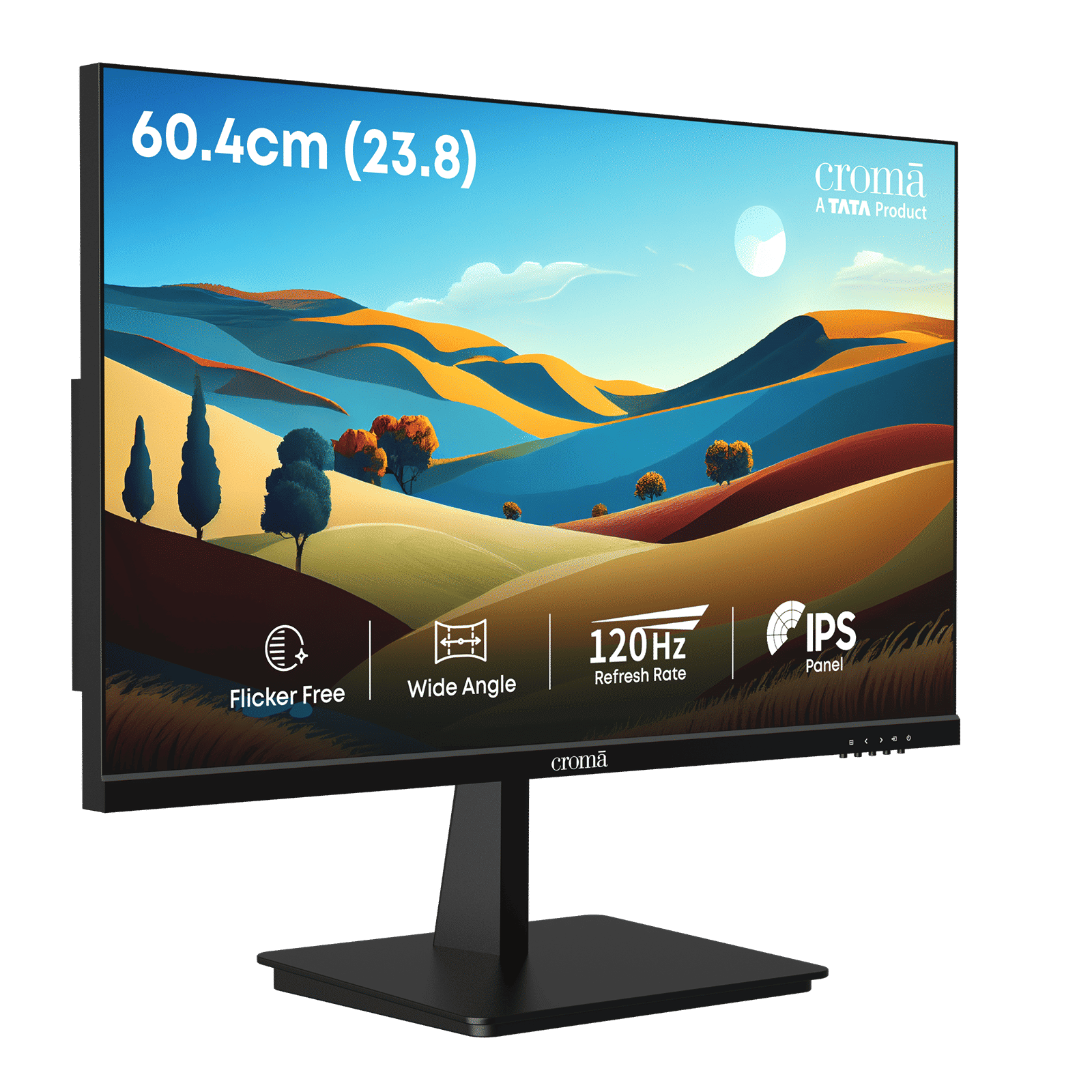 Croma 60.45 cm (23.8 inch) Full HD IPS Panel Borderless Monitor with ELED Backlight_5