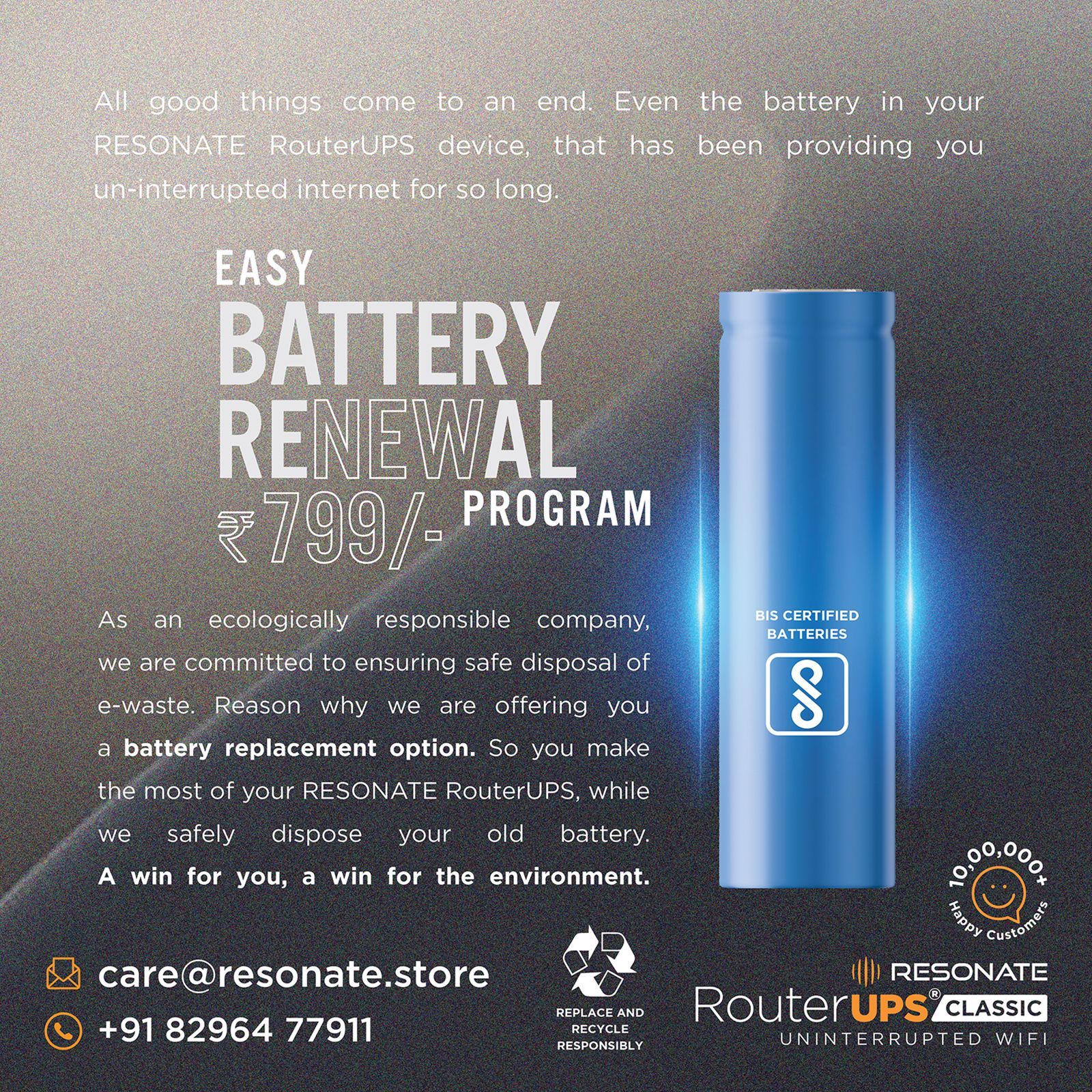 RESONATE RouterUPS (Up to 6 Hour Power Backup, CRU9V1A, Black) RESONATE RouterUPS (Up to 6 Hour Power Backup, CRU9V1A, Black)_7