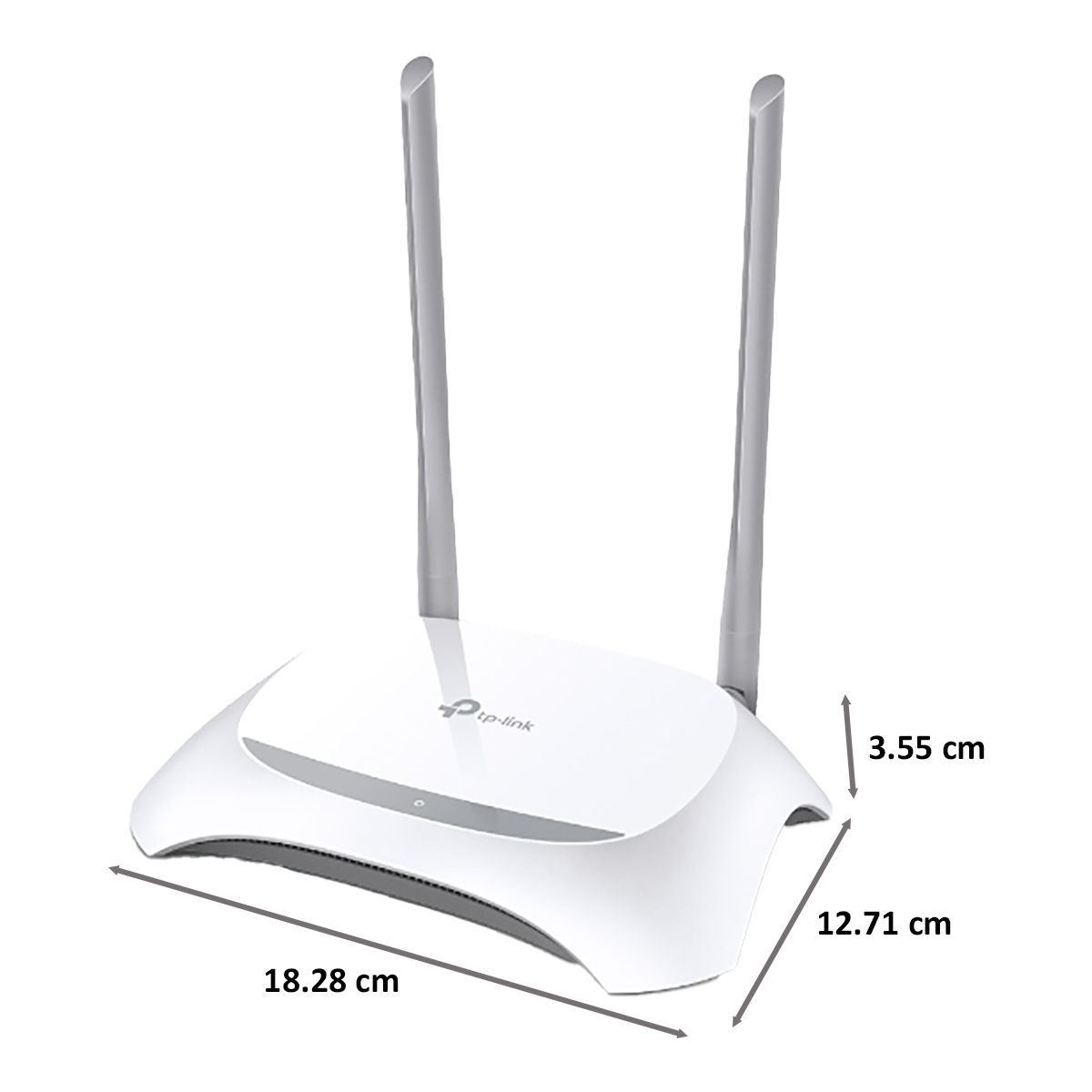 Tp-Link TL-WR840N Single Band WiFi 4 Router (2 Antennas, 5 LAN Ports, 2×2 MIMO, White)_2