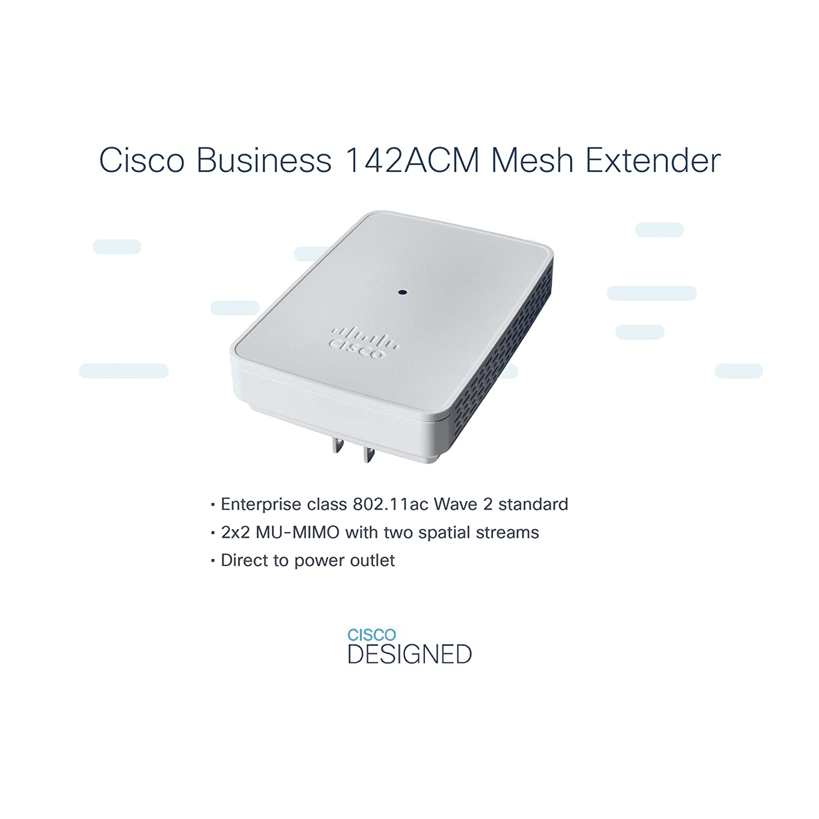 CISCO Dual Band Wi-Fi Home Mesh Extender (Mobile App Compatible, CBW142ACM-D-IN, White) CISCO Dual Band Wi-Fi Home Mesh Extender (Mobile App Compatible, CBW142ACM-D-IN, White)_6