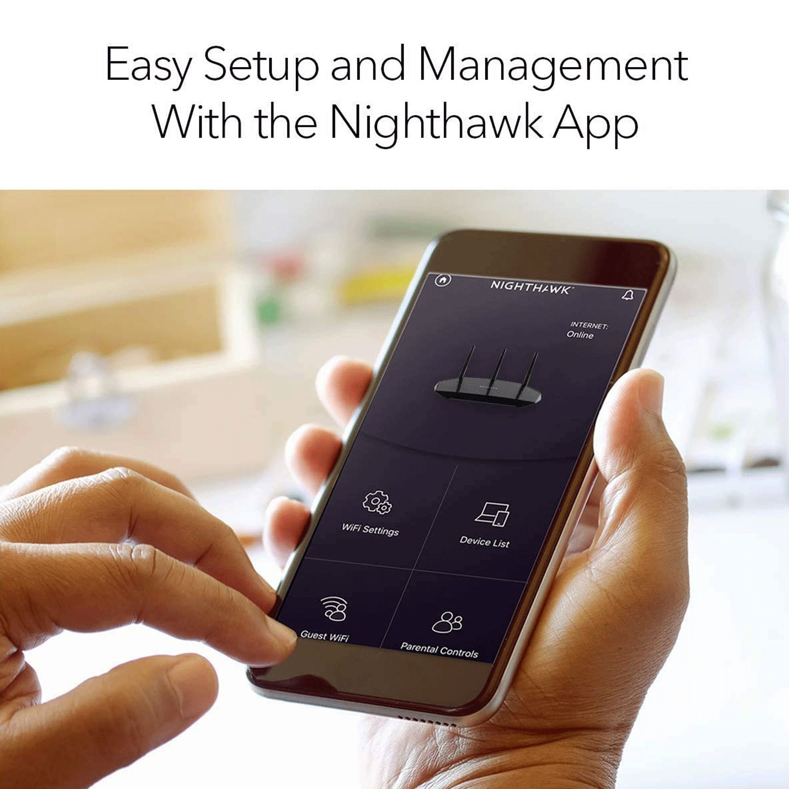 NETGEAR AX1800 Dual Band WiFi Router (3 Antennas, 5 LAN Ports Multicast Support RAX10, Black)_7