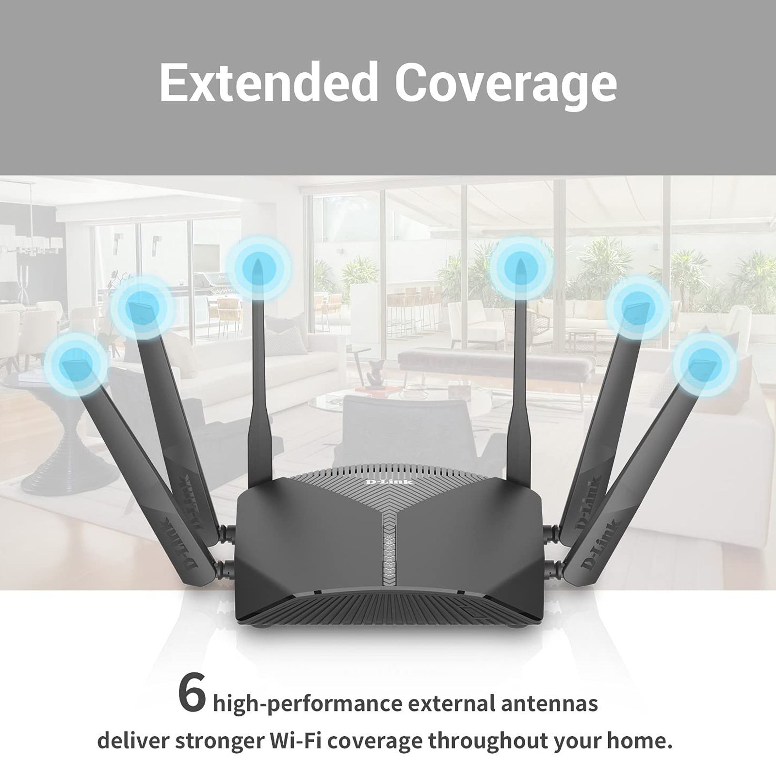 D-Link AC3000 Triple Band 3000 Mbps Wi-Fi Router (6 Antennas, 4 LAN Ports, Automatic Firmware Update with WPA and WPA2-PSK Encryption, DIR-3040, Black) D-Link AC3000 Triple Band 3000 Mbps Wi-Fi Router (6 Antennas, 4 LAN Ports, Automatic Firmware Update with WPA and WPA2-PSK Encryption, DIR-3040, Black)_4