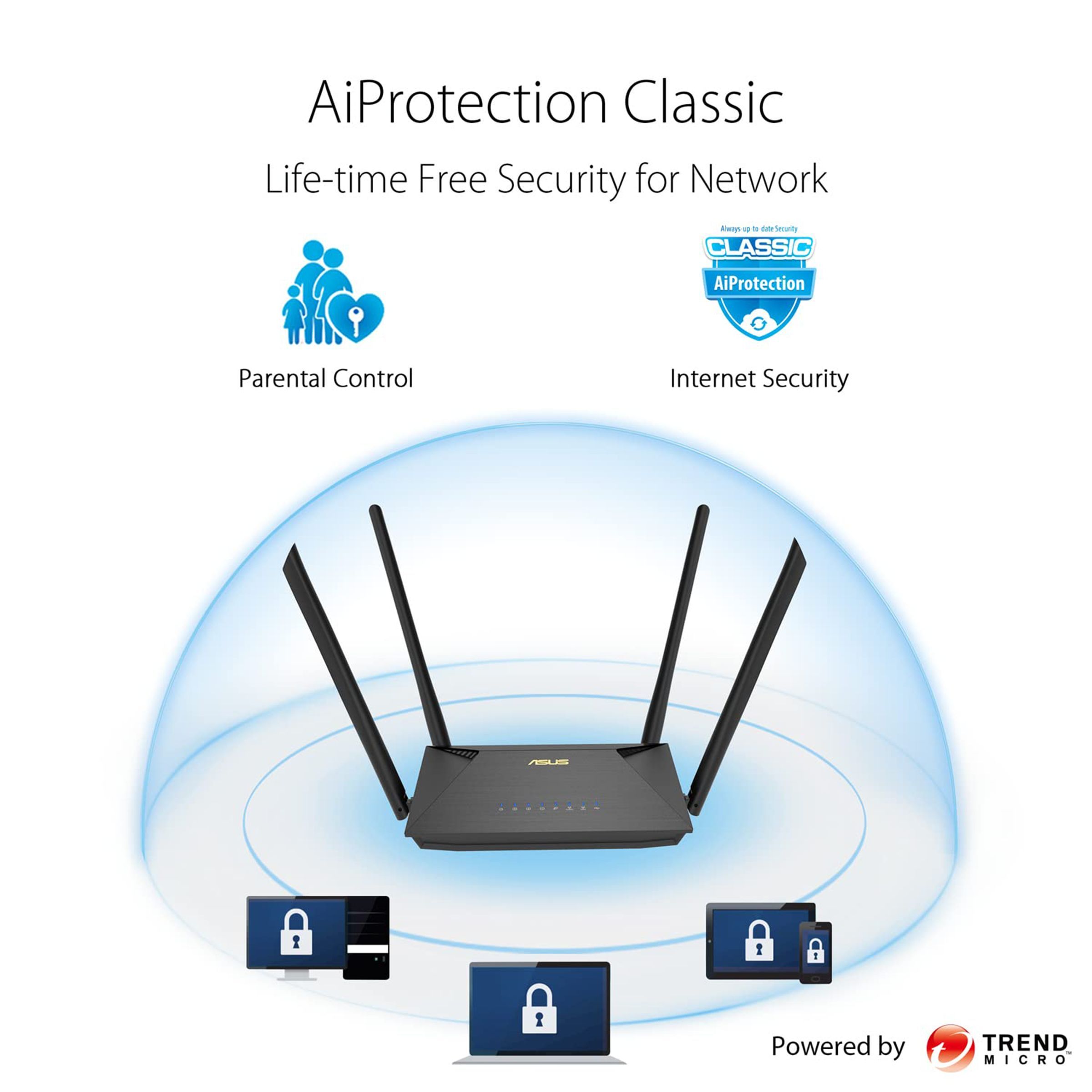 Asus RT-AX53U Dual Band Wi-Fi 6 Router (4 Antennas, 3 LAN Ports, MU-MIMO and OFDMA, Black)_5