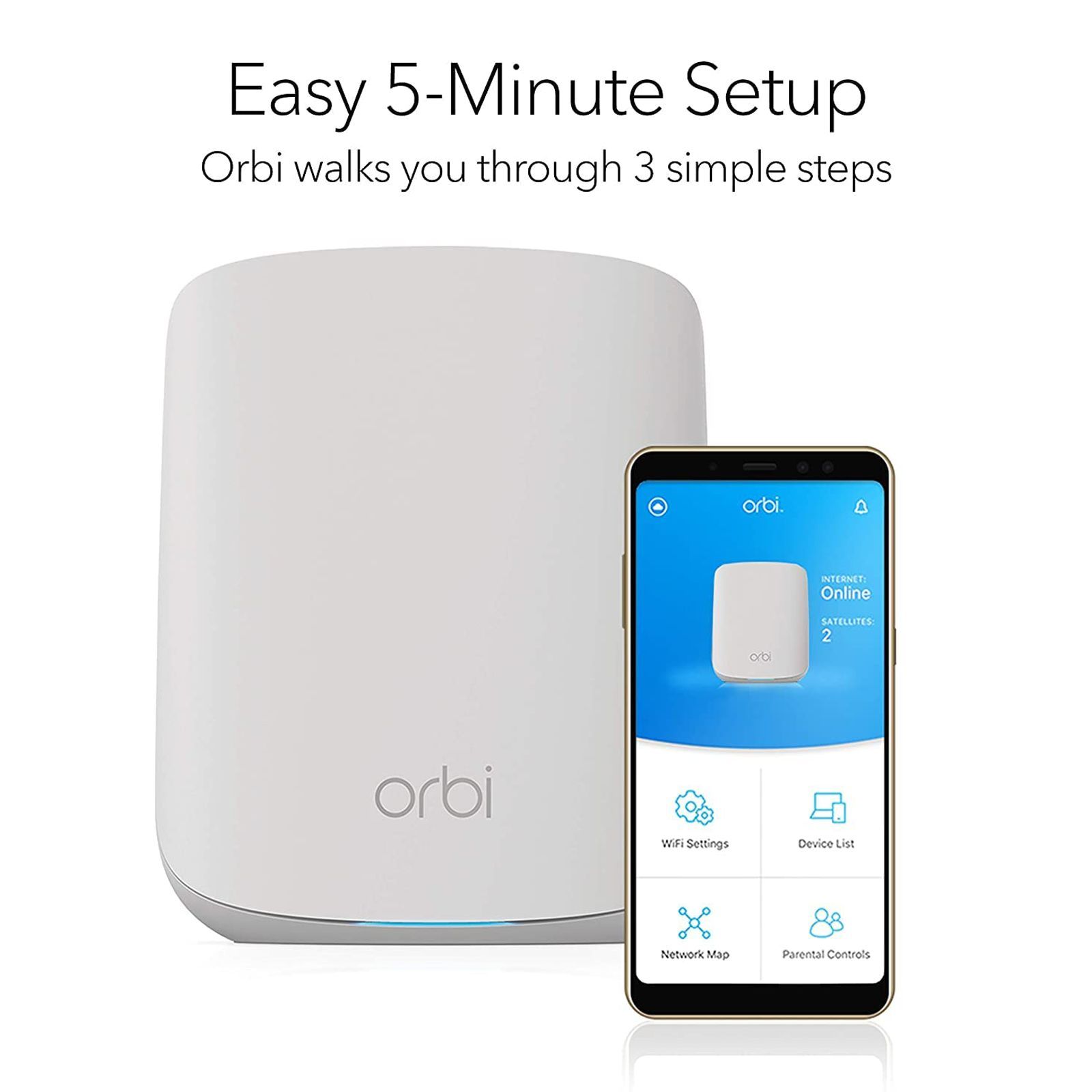 NETGEAR Orbi Dual Band WiFi Home Mesh System (Access Point Mode, RBK352-100EUS, White) NETGEAR Orbi Dual Band WiFi Home Mesh System (Access Point Mode, RBK352-100EUS, White)_4