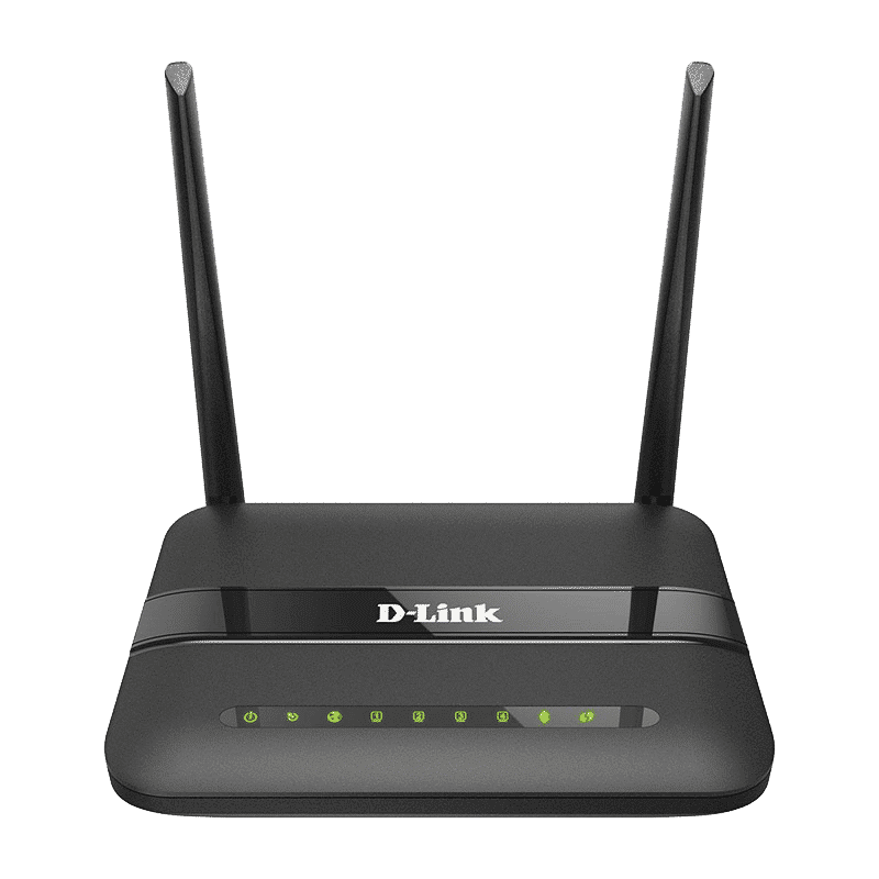 D-Link ADSL2 N300 Single Band Wi-Fi 4 Router (2 Antennas, 4 LAN Ports, SU-MIMO, Black) D-Link ADSL2 N300 Single Band Wi-Fi 4 Router (2 Antennas, 4 LAN Ports, SU-MIMO, Black)_1