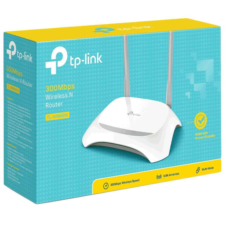 Tp-Link TL-WR840N Single Band WiFi 4 Router (2 Antennas, 5 LAN Ports, 2×2 MIMO, White)_5