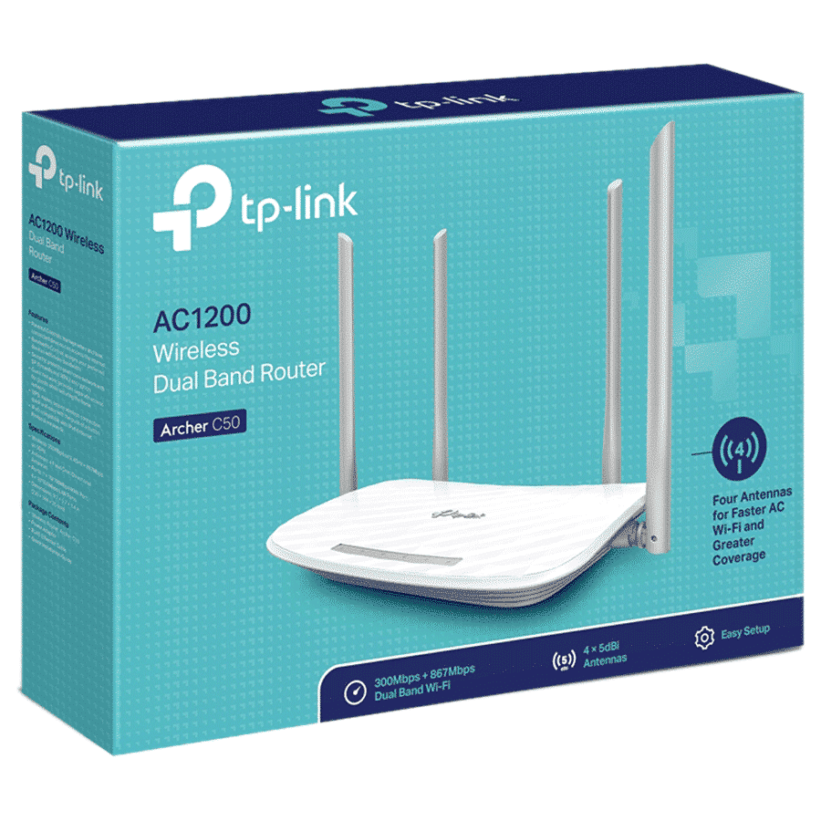 Tp-Link  AC1200 Dual Band WiFi 5 Router (4 Antennas, 5 LAN Ports, MU-MIMO, SU?MIMO,  White)_5