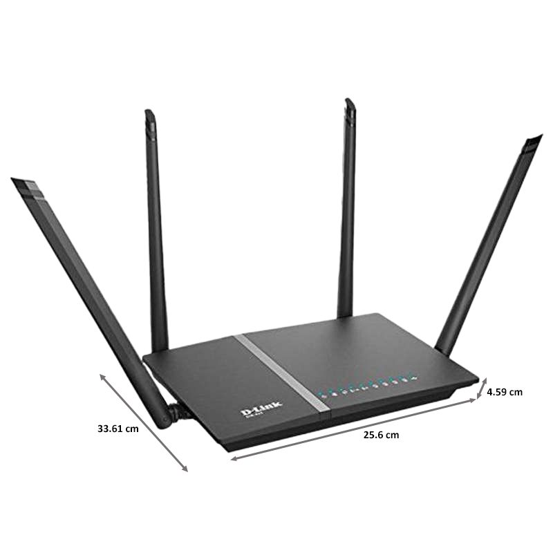 D-Link AC1200 Dual Band Wi-Fi 5 Router (4 Antennas, 4 LAN Ports, MU-MIMO, Black) D-Link AC1200 Dual Band Wi-Fi 5 Router (4 Antennas, 4 LAN Ports, MU-MIMO, Black)_2