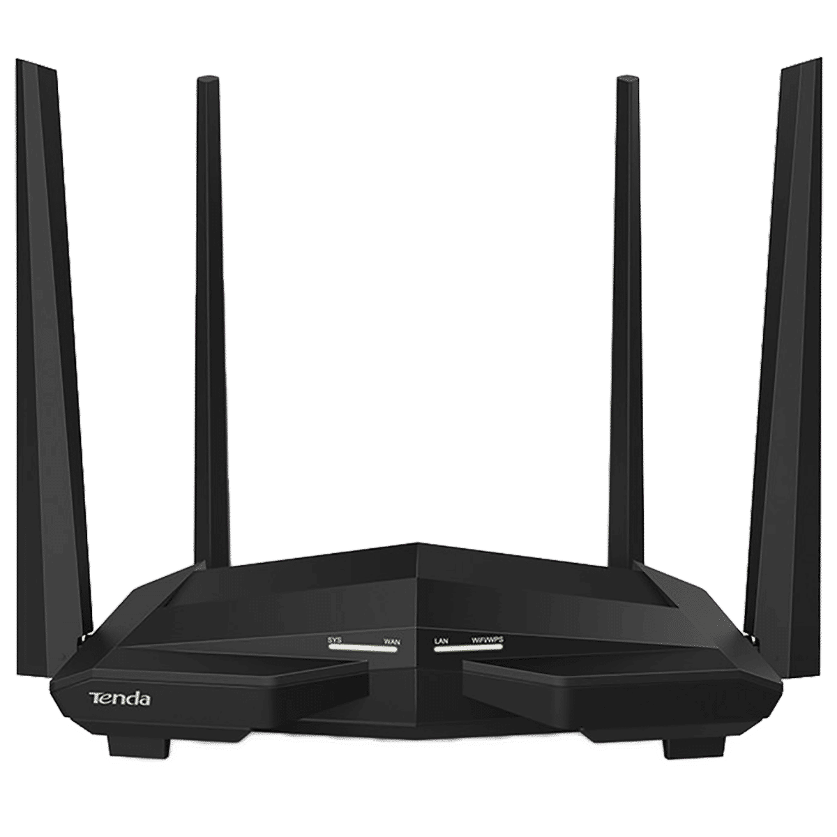 Tenda AC10 Dual Band WiFi Router 4  Antennas, (4  LAN Ports Multicast Support  MU-MIMO , Black)_1