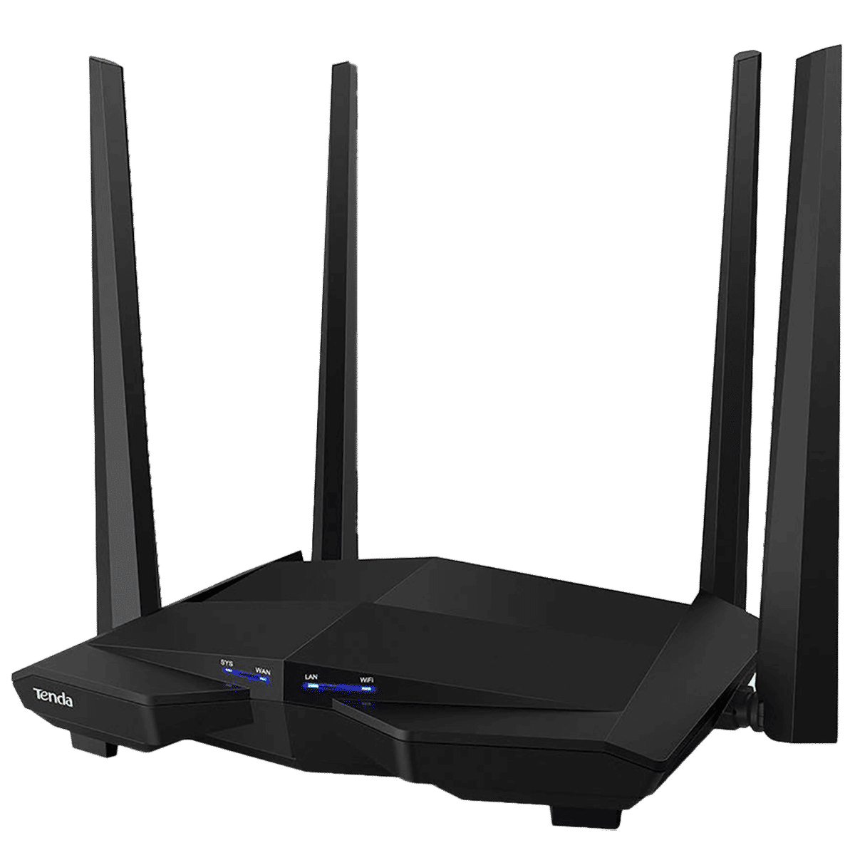 Tenda AC10 Dual Band WiFi Router 4  Antennas, (4  LAN Ports Multicast Support  MU-MIMO , Black)_7