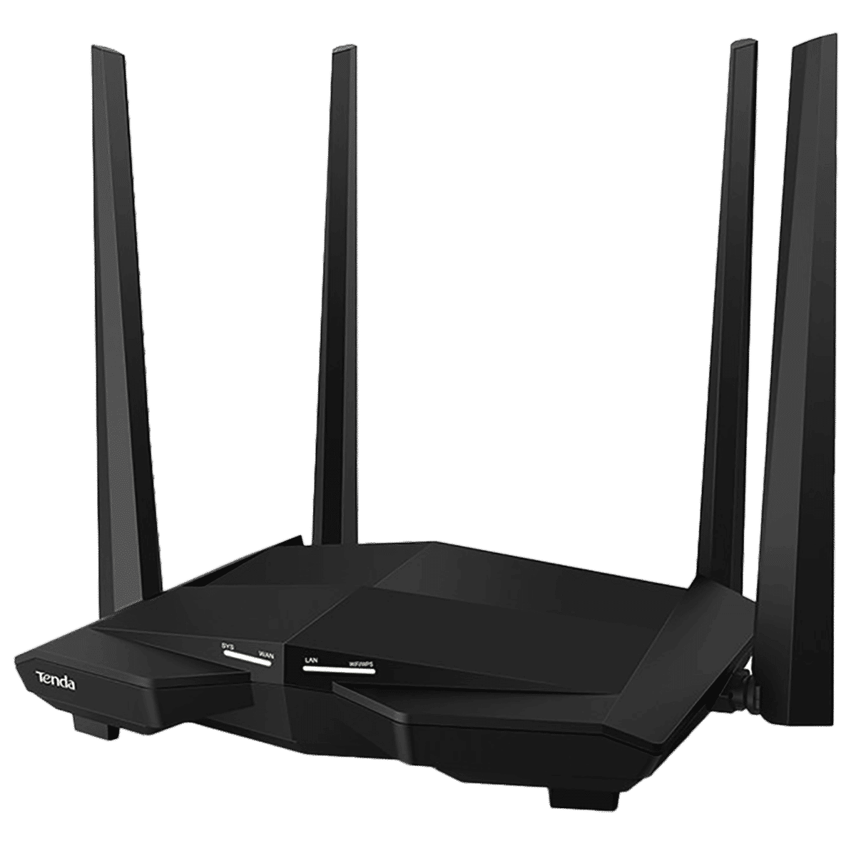 Tenda AC10 Dual Band WiFi Router 4  Antennas, (4  LAN Ports Multicast Support  MU-MIMO , Black)_5
