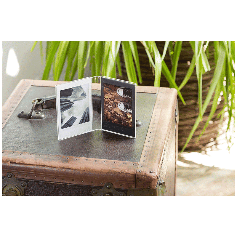 FUJIFILM Instax Mini Film Sheet (54 x 86 mm) Gloss Paper (50 Shots, 450gsm, IC0101, Designer Frame, Multicolour)_3