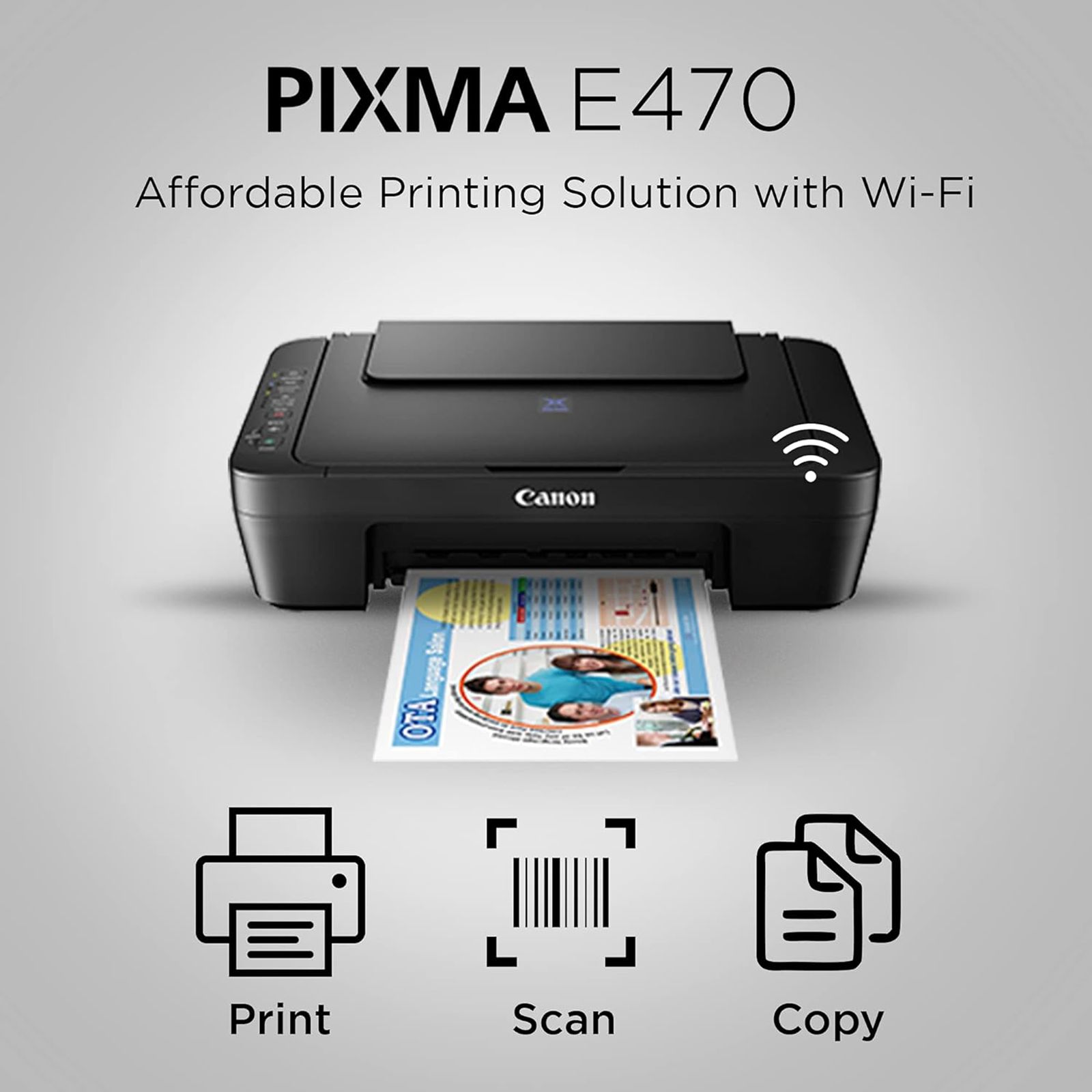 Canon Pixma E470 All in One Wi-Fi Inkjet Printer with PIXMA Cloud Link (Auto Power On, Black) Canon Pixma E470 All in One Wi-Fi Inkjet Printer with PIXMA Cloud Link (Auto Power On, Black)_6