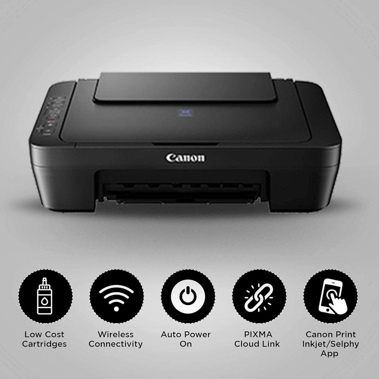 Canon Pixma E470 All in One Wi-Fi Inkjet Printer with PIXMA Cloud Link (Auto Power On, Black) Canon Pixma E470 All in One Wi-Fi Inkjet Printer with PIXMA Cloud Link (Auto Power On, Black)_8