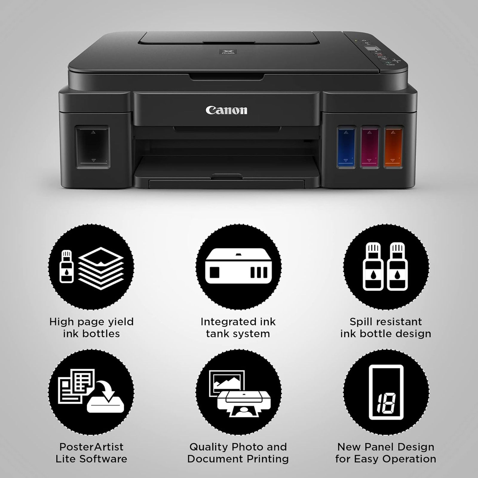 Canon Pixma G2010 Color All-in-One Ink Tank Printer (LCD Diplay, 2313C018AB, Black)_7