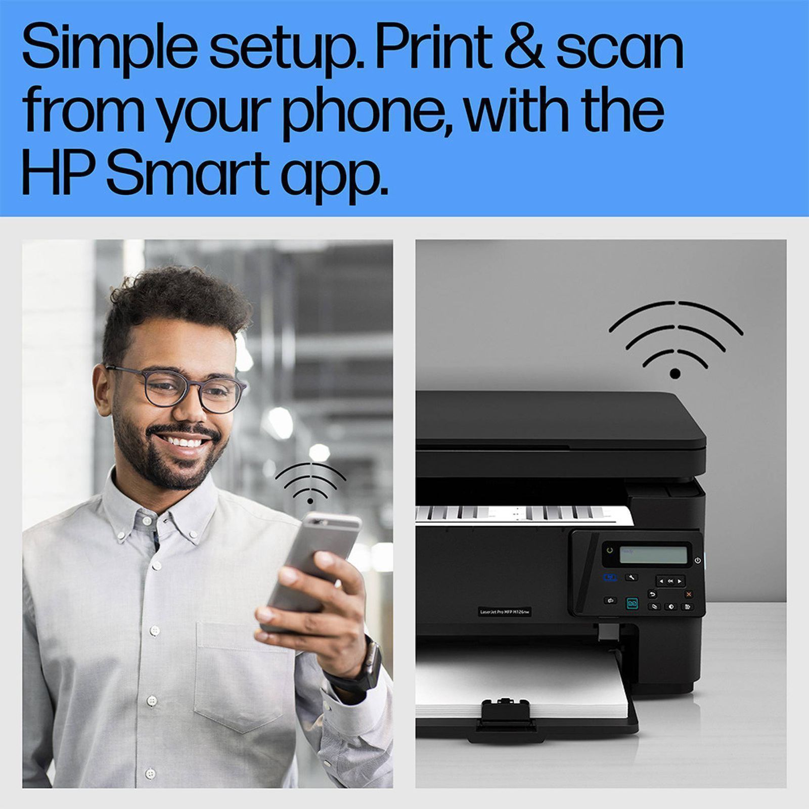 HP LaserJet Pro MFP M126nw Multi Function Wi-Fi Monochrome Laser Printer with 2 Line LCD Control Panel (Wireless Direct Printing, Black)_10