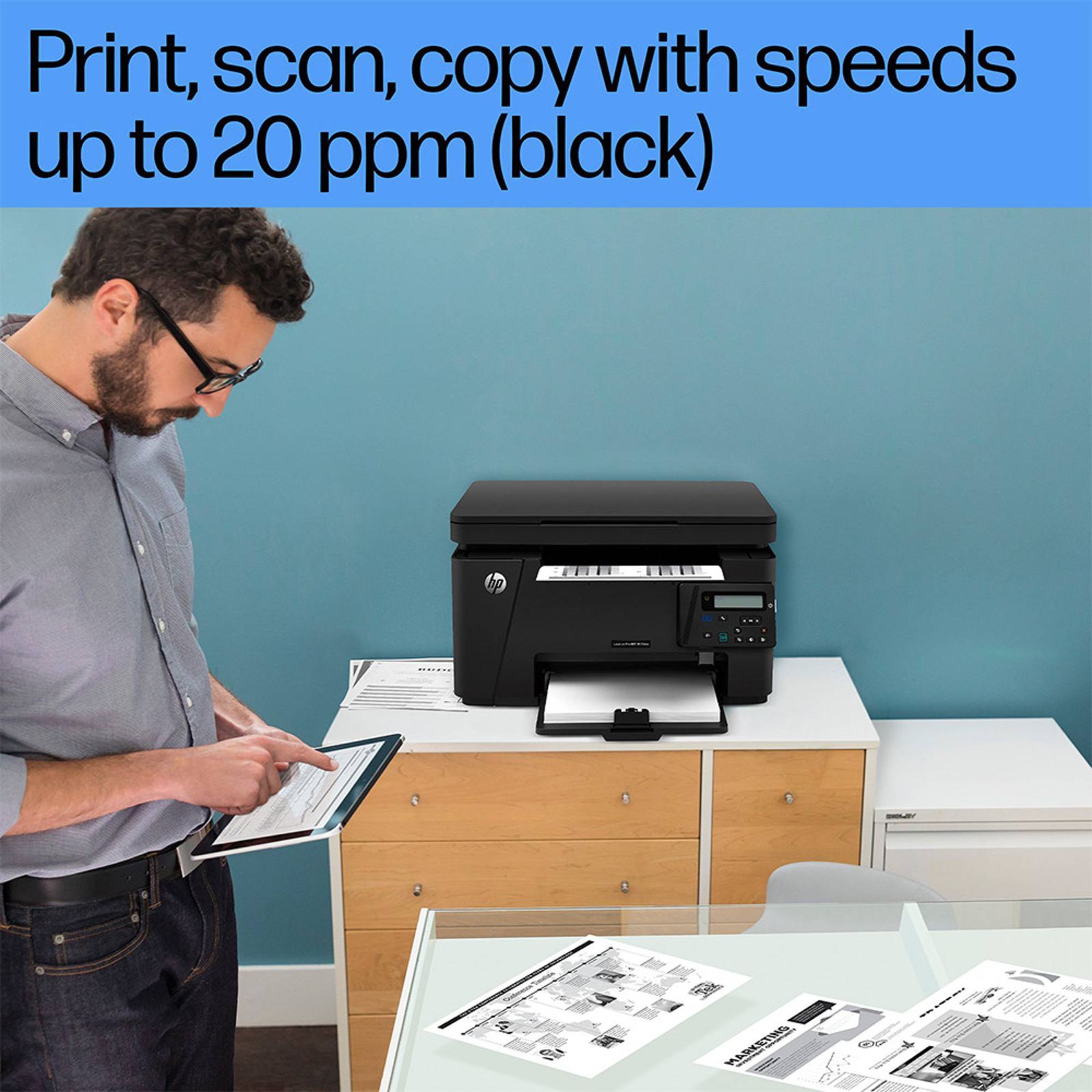 HP LaserJet Pro MFP M126nw Multi Function Wi-Fi Monochrome Laser Printer with 2 Line LCD Control Panel (Wireless Direct Printing, Black)_11