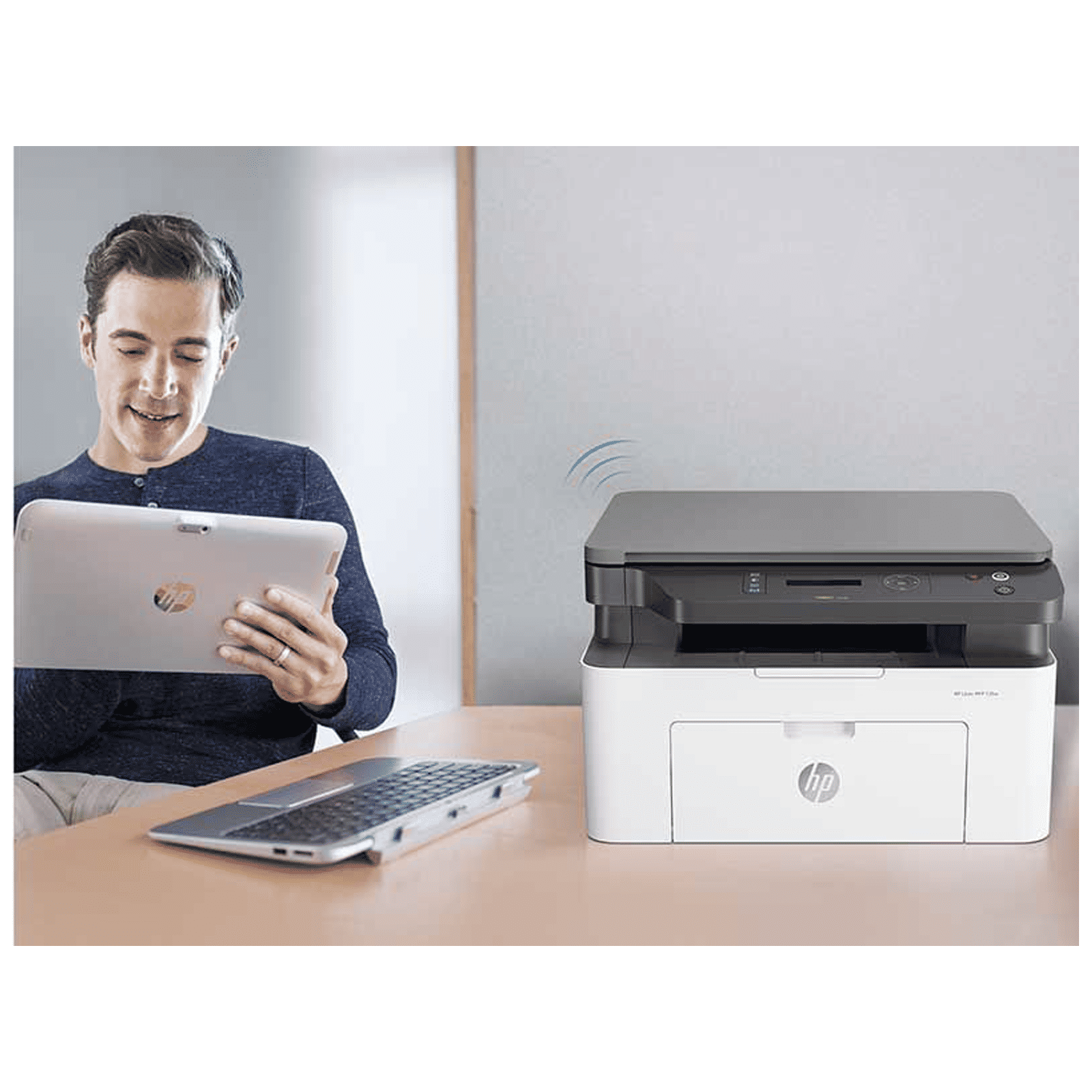 HP Laser 136nw Wireless Black & White Multi-Function Laserjet Printer (Mobile Printing Capability, 4ZB87A, White) HP Laser 136nw Wireless Black & White Multi-Function Laserjet Printer (Mobile Printing Capability, 4ZB87A, White)_7