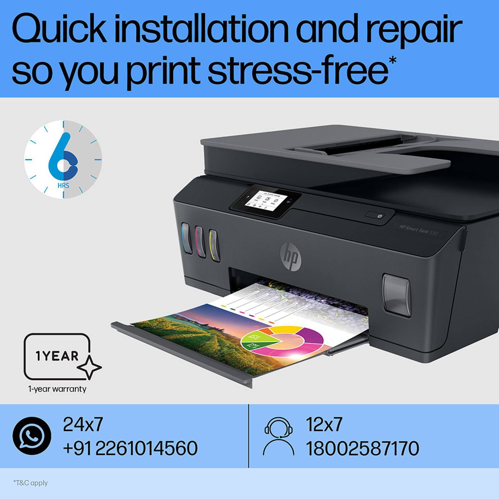 HP Smart Tank 530 All in One Wi-Fi Inkjet Printer with Smart Tasks (Borderless Printing, Black)_5