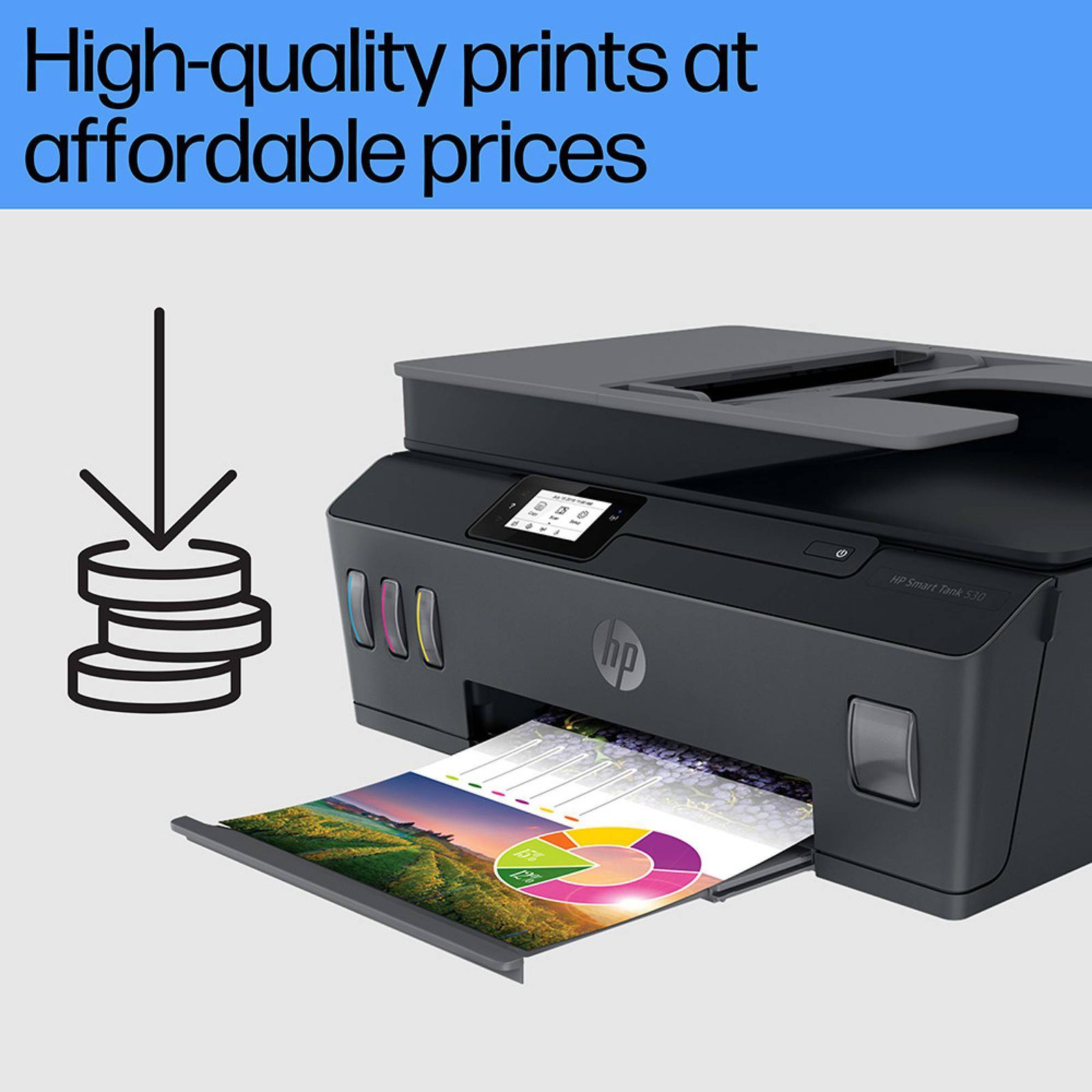 HP Smart Tank 530 All in One Wi-Fi Inkjet Printer with Smart Tasks (Borderless Printing, Black)_8