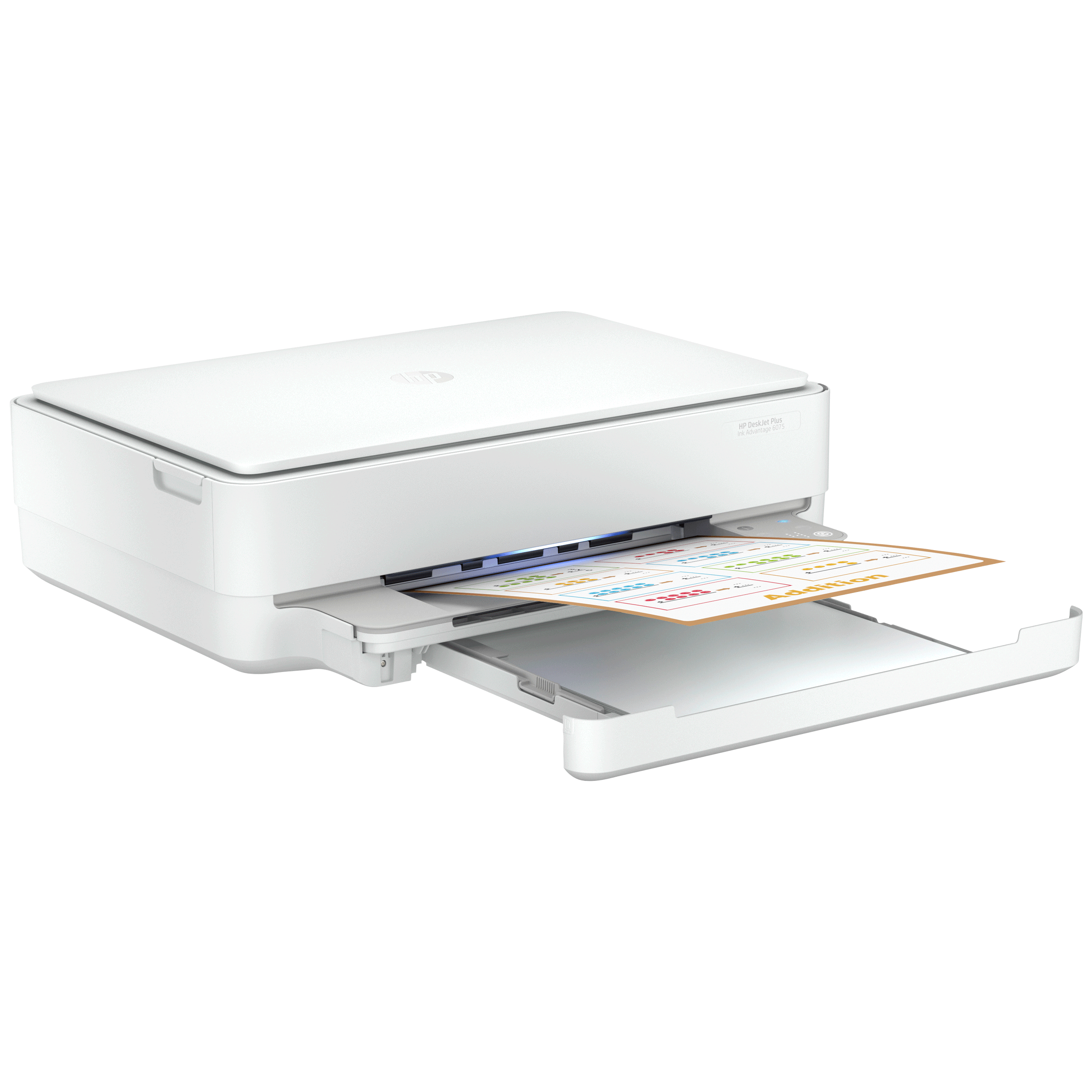 HP DeskJet Plus Ink Efficient 6075 Wireless Color All-in-One Inkjet Printer (Automatic Duplex Printing, 5SE26B, White) HP DeskJet Plus Ink Efficient 6075 Wireless Color All-in-One Inkjet Printer (Automatic Duplex Printing, 5SE26B, White)_2