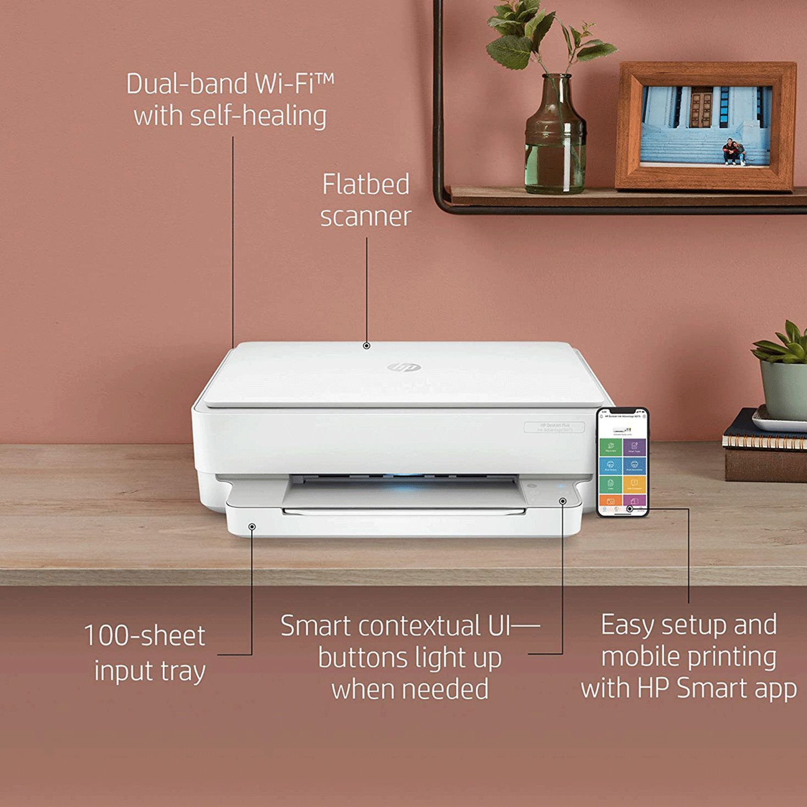 HP DeskJet Plus Ink Efficient 6075 Wireless Color All-in-One Inkjet Printer (Automatic Duplex Printing, 5SE26B, White) HP DeskJet Plus Ink Efficient 6075 Wireless Color All-in-One Inkjet Printer (Automatic Duplex Printing, 5SE26B, White)_6