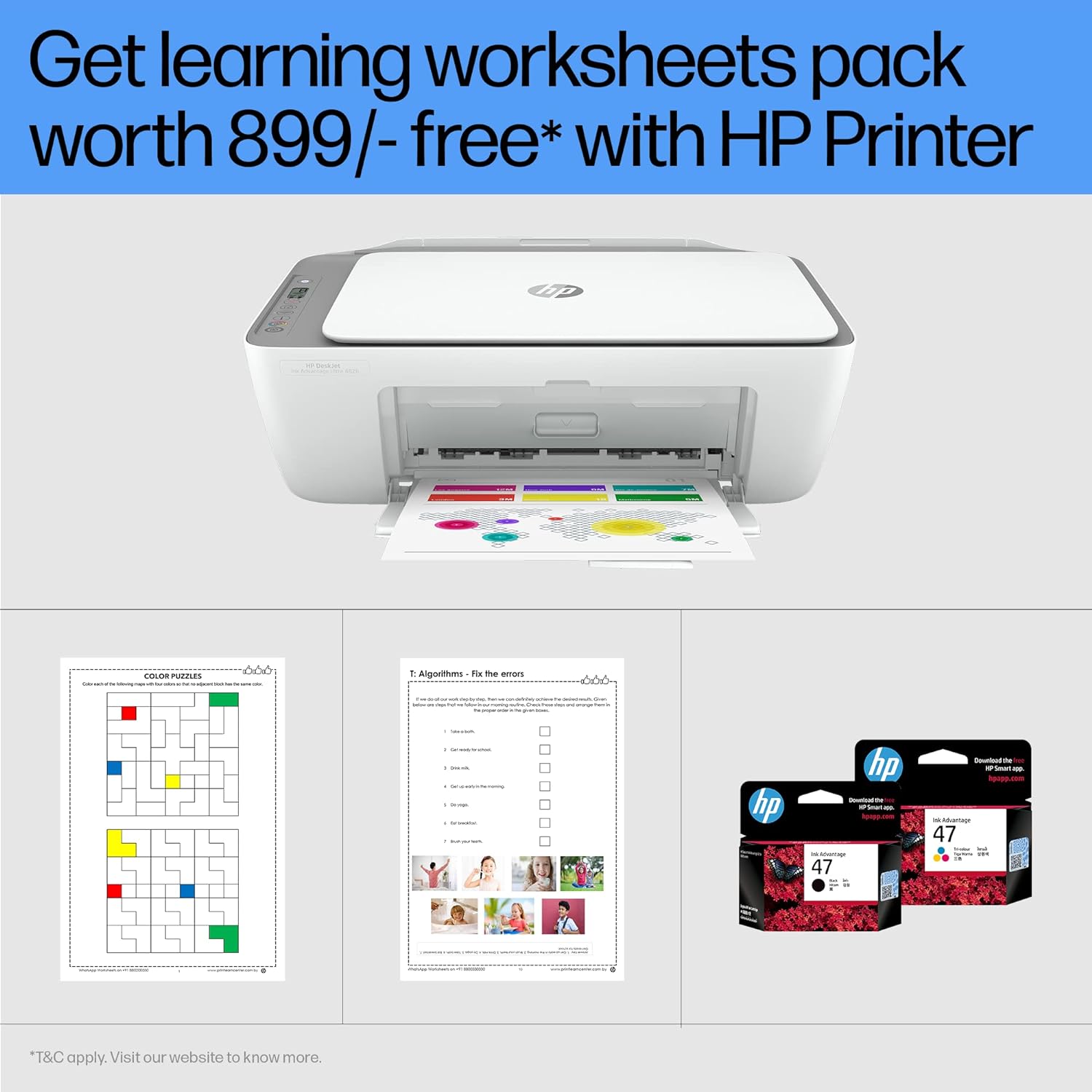 HP Deskjet Ink Advantage Ultra 4826 Wireless Color All-in-One Inkjet Printer (Icon LCD Display, 25R69A, White)_5