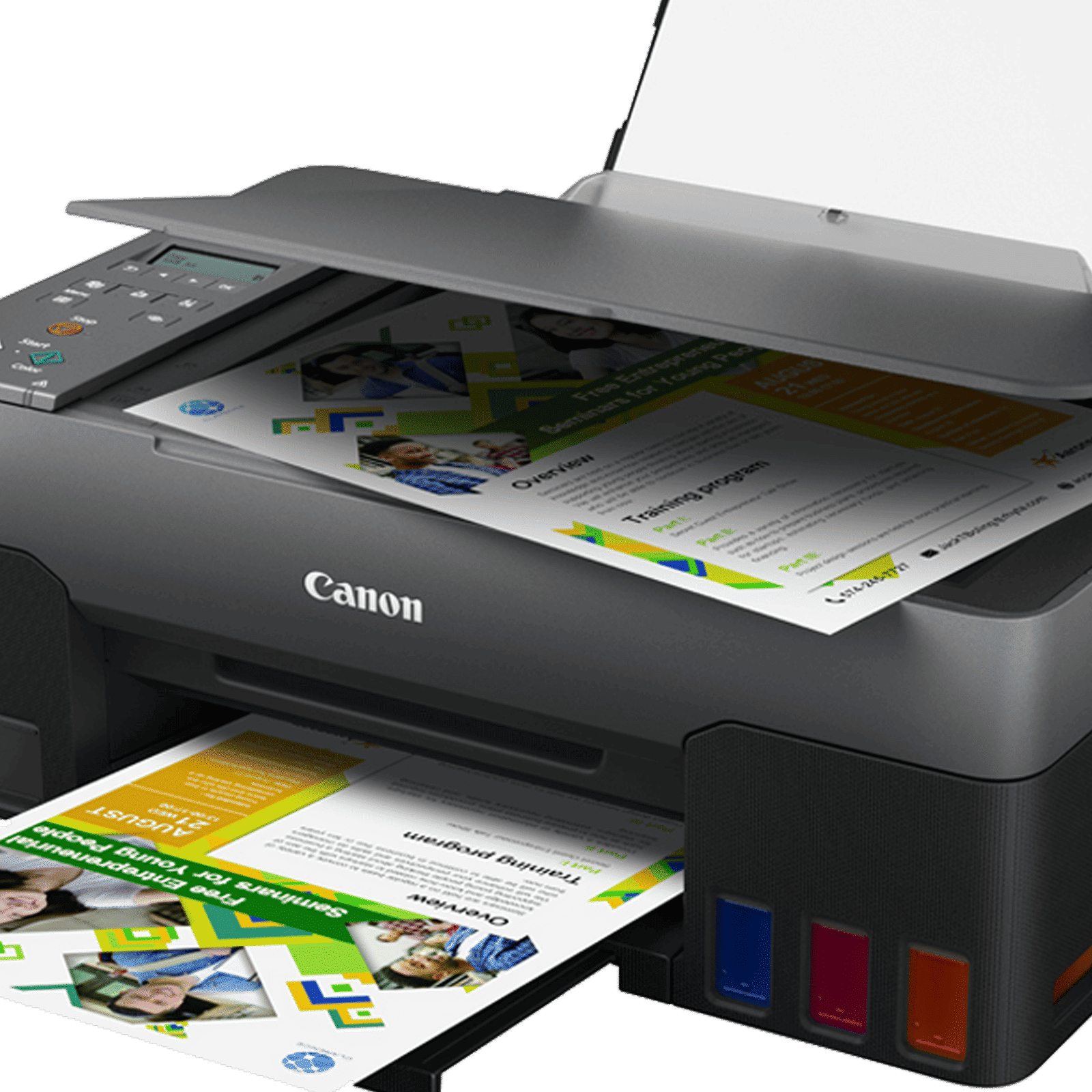 Canon Pixma G3020MF Wireless Color All-in-One Ink Tank Printer (Borderless Printing, 4467C018AG, Black)_4