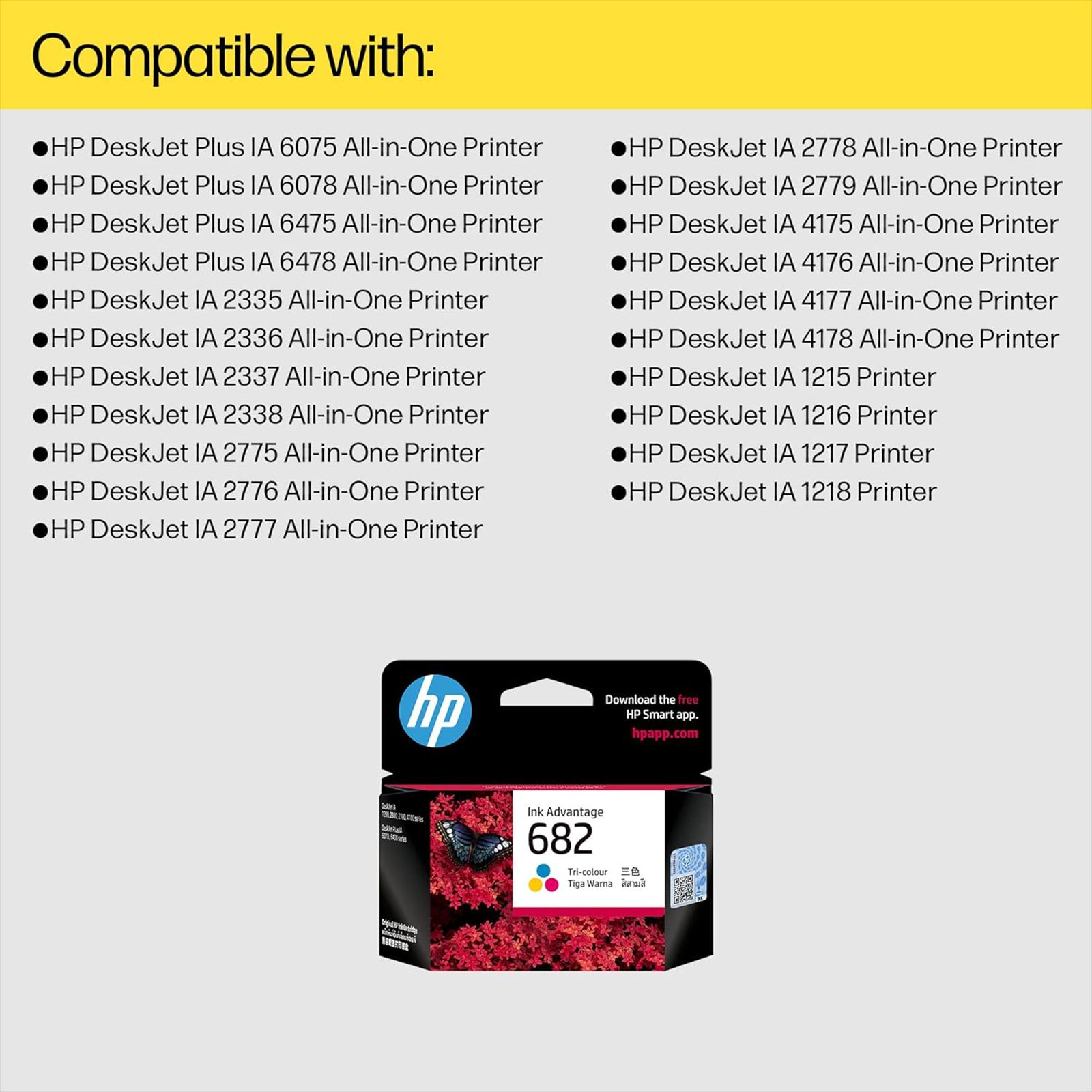 HP 682 Original Ink Advantage Ink Cartridge (3YM76AA, Tri-color)_5