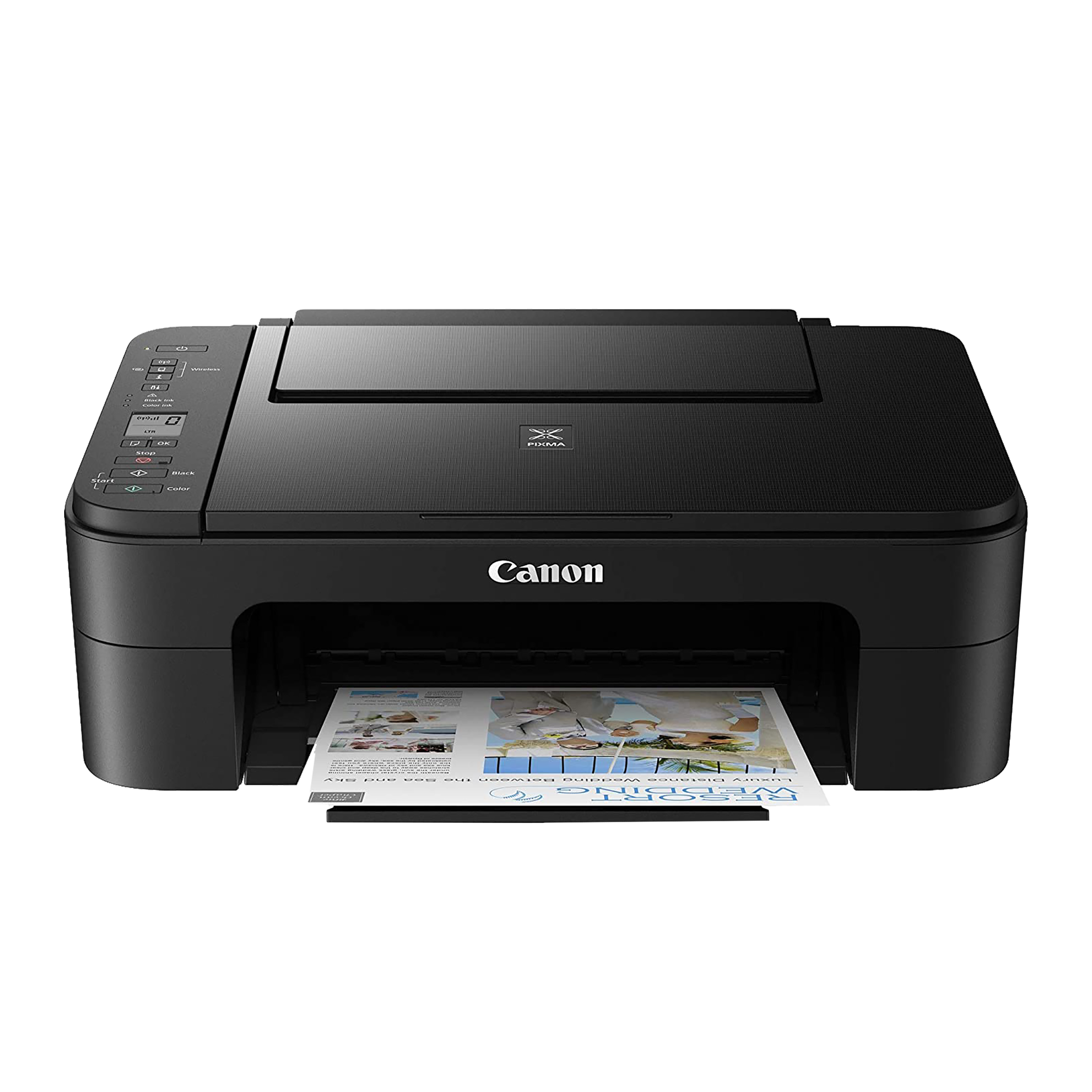 Canon Pixma E3370 Wireless Color All-in-One Inkjet Printer (Borderless Printing, 3784C018AB, Black) Canon Pixma E3370 Wireless Color All-in-One Inkjet Printer (Borderless Printing, 3784C018AB, Black)_2