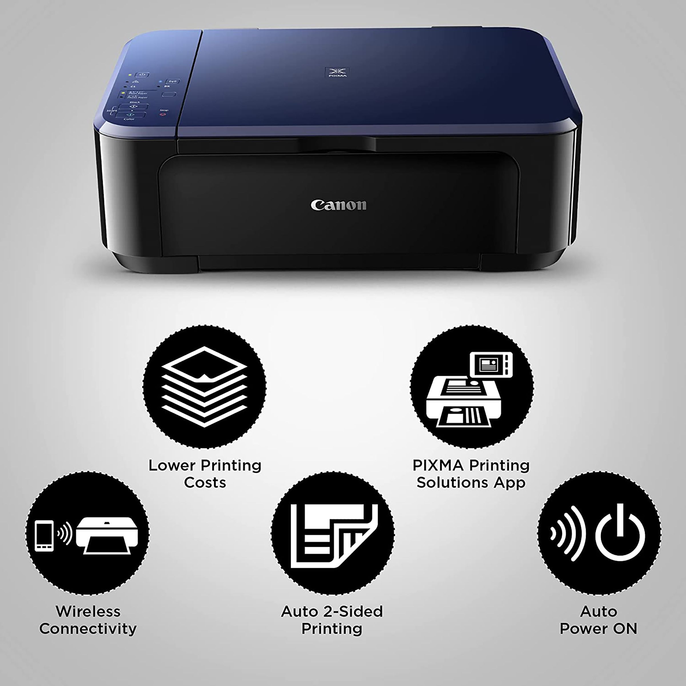 Canon Pixma E560 Wireless Color All-in-One Inkjet Printer (Auto Duplex Printing, 8992B023AA, Black)_5